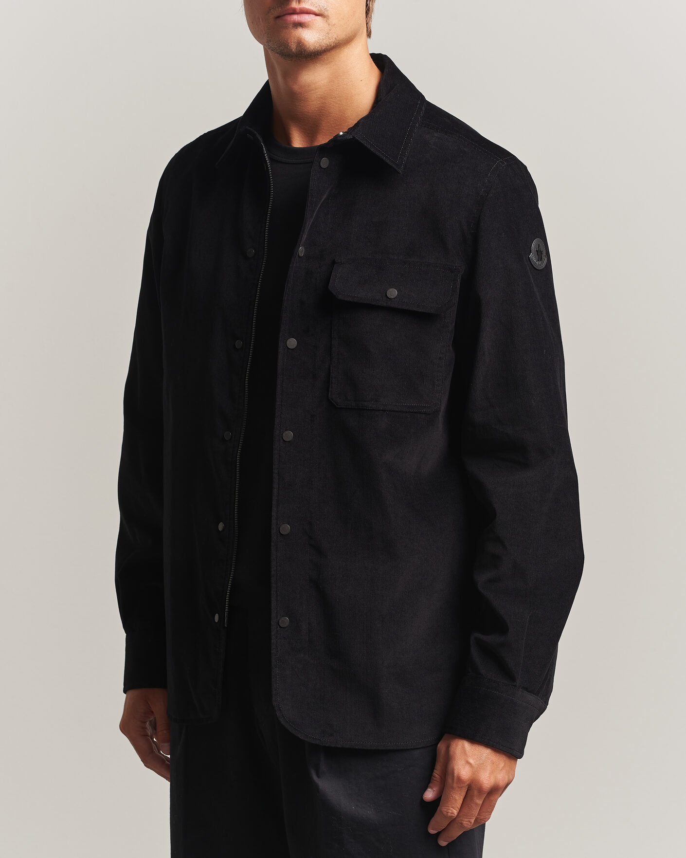 Herren | Hemden | Moncler | Corduroy Overshirt Black