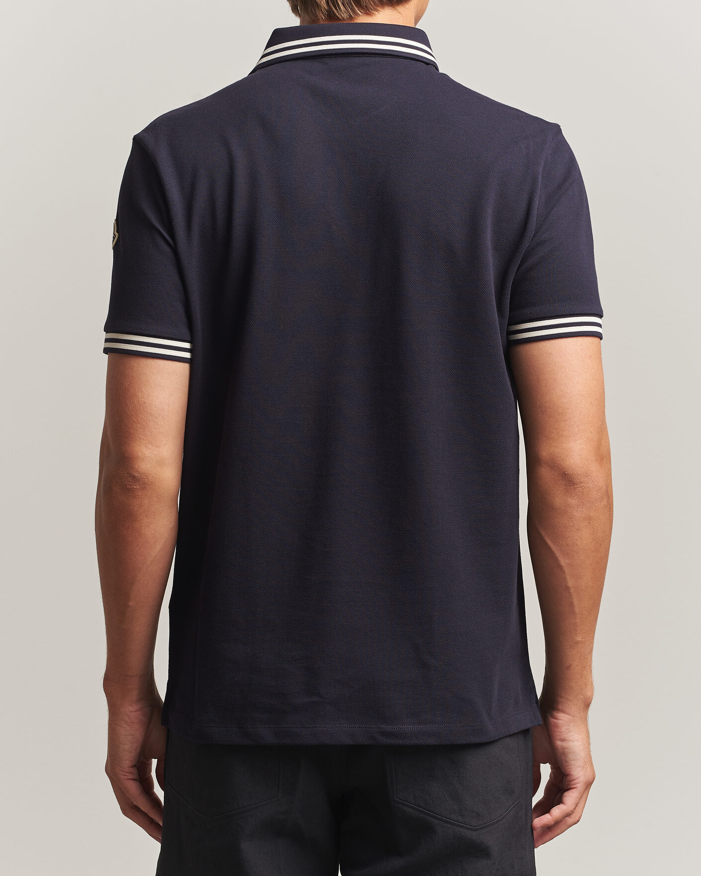 Herren | Poloshirts | Moncler | Contrast Collar Polo Navy