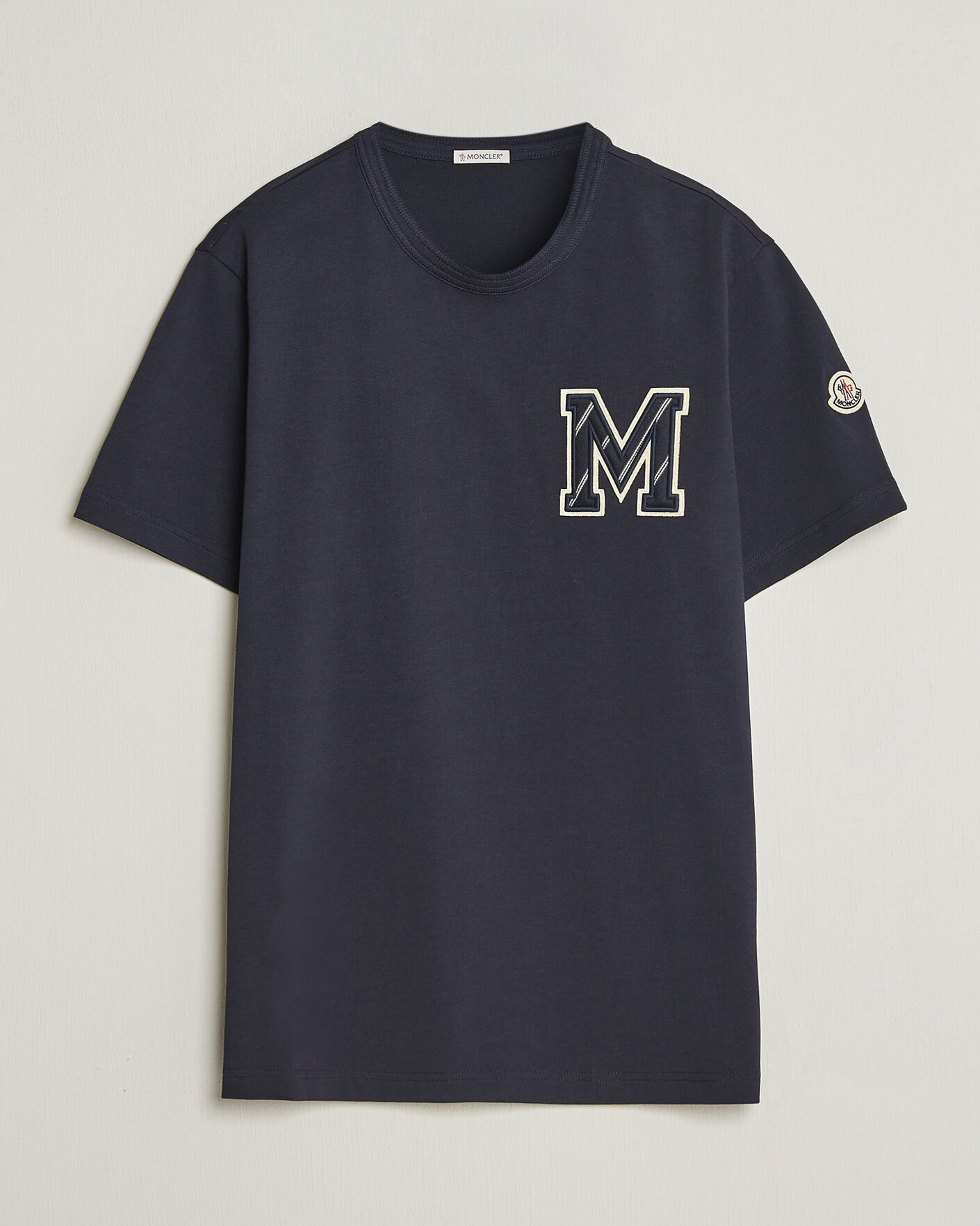 Herren | T-Shirts | Moncler | Varsity Logo T-Shirt Navy