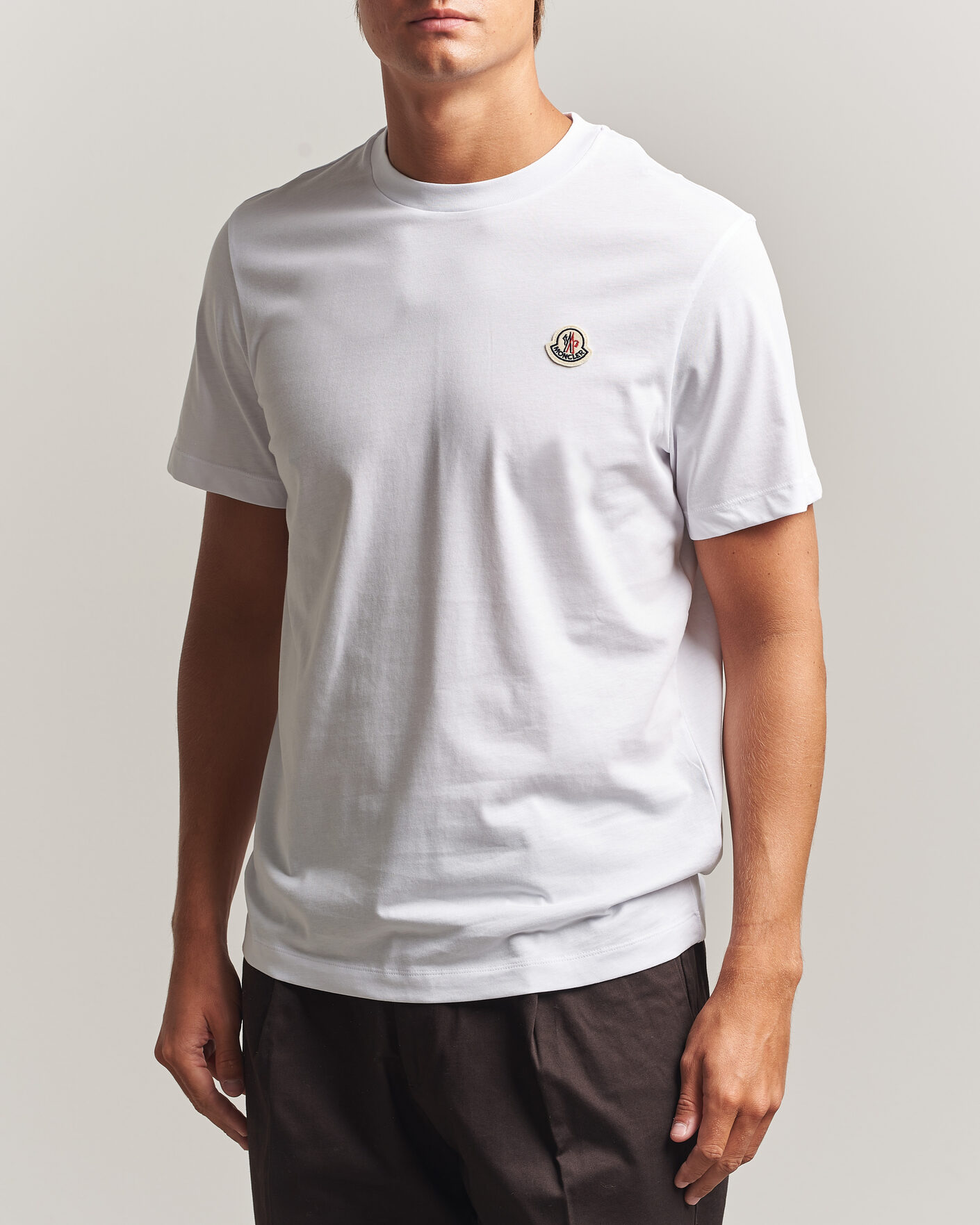 Herren | T-Shirts | Moncler | 3-Pack Logo T-Shirts Blue/Military/White