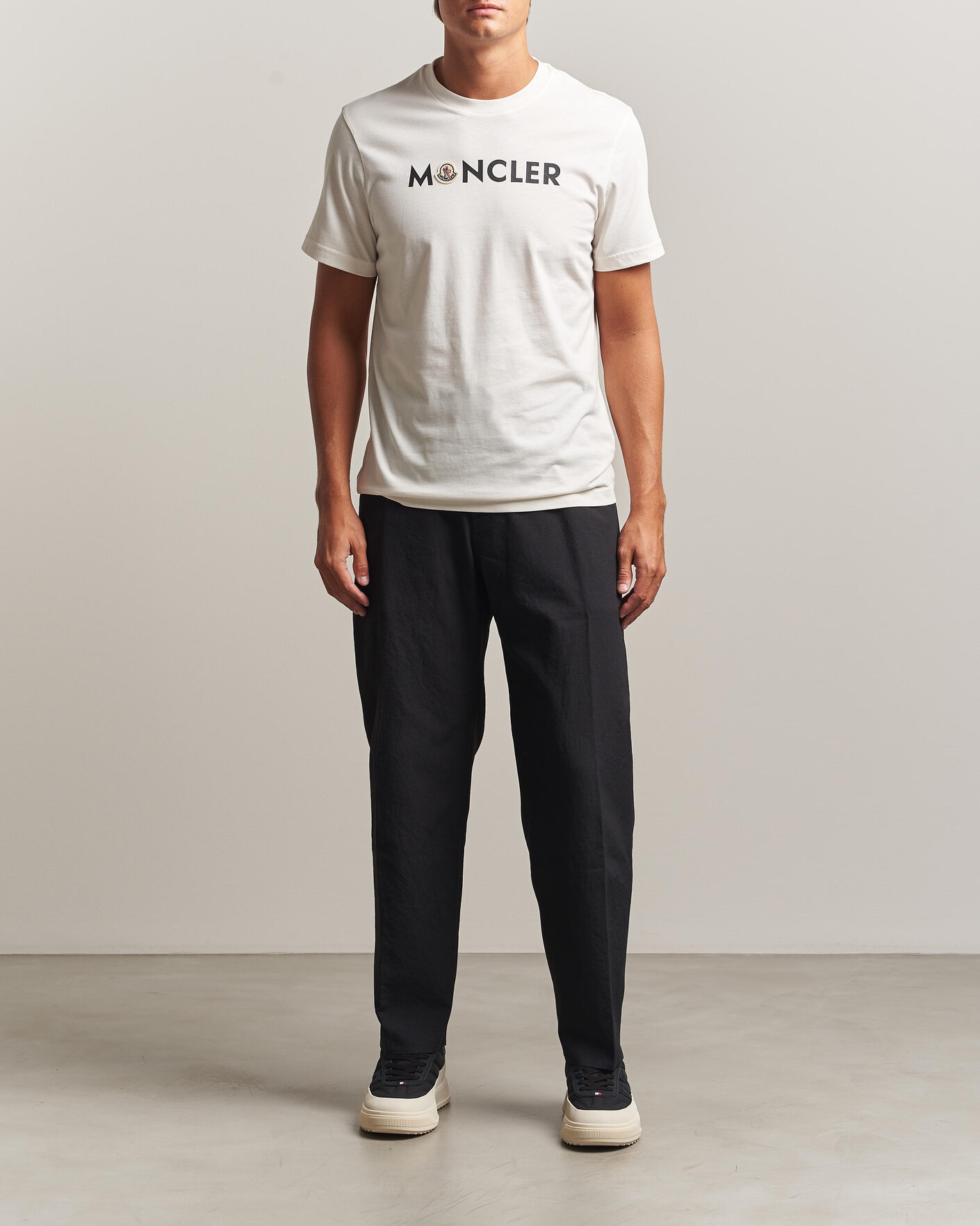 Herren | T-Shirts | Moncler | Logo Lettering T-Shirts White