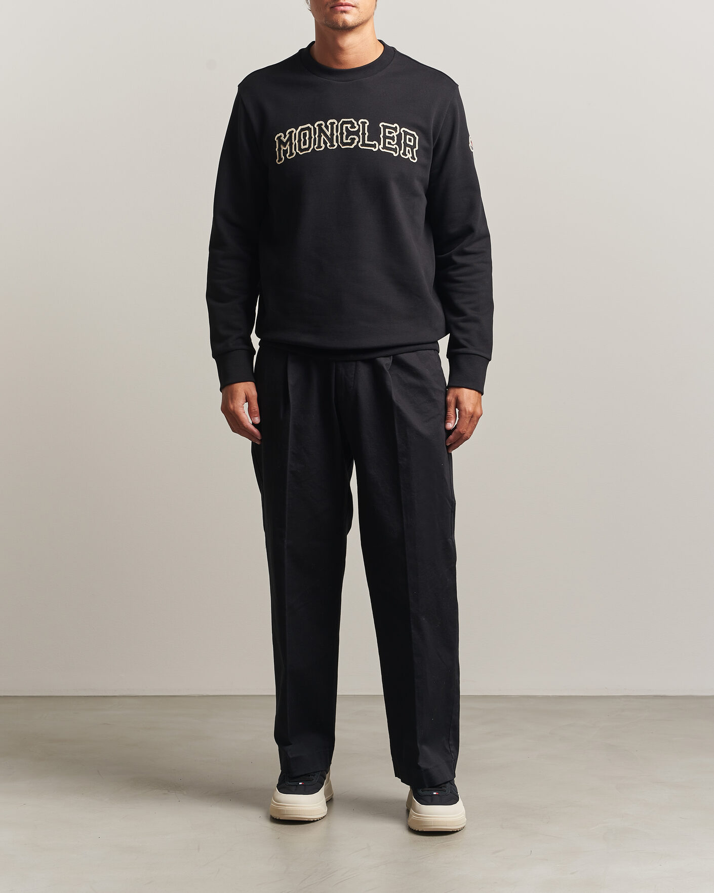 Herren | Pullover | Moncler | College Logo Sweatshirt Black