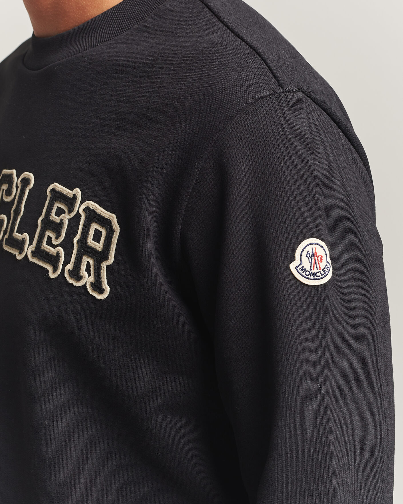 Herren | Pullover | Moncler | College Logo Sweatshirt Black