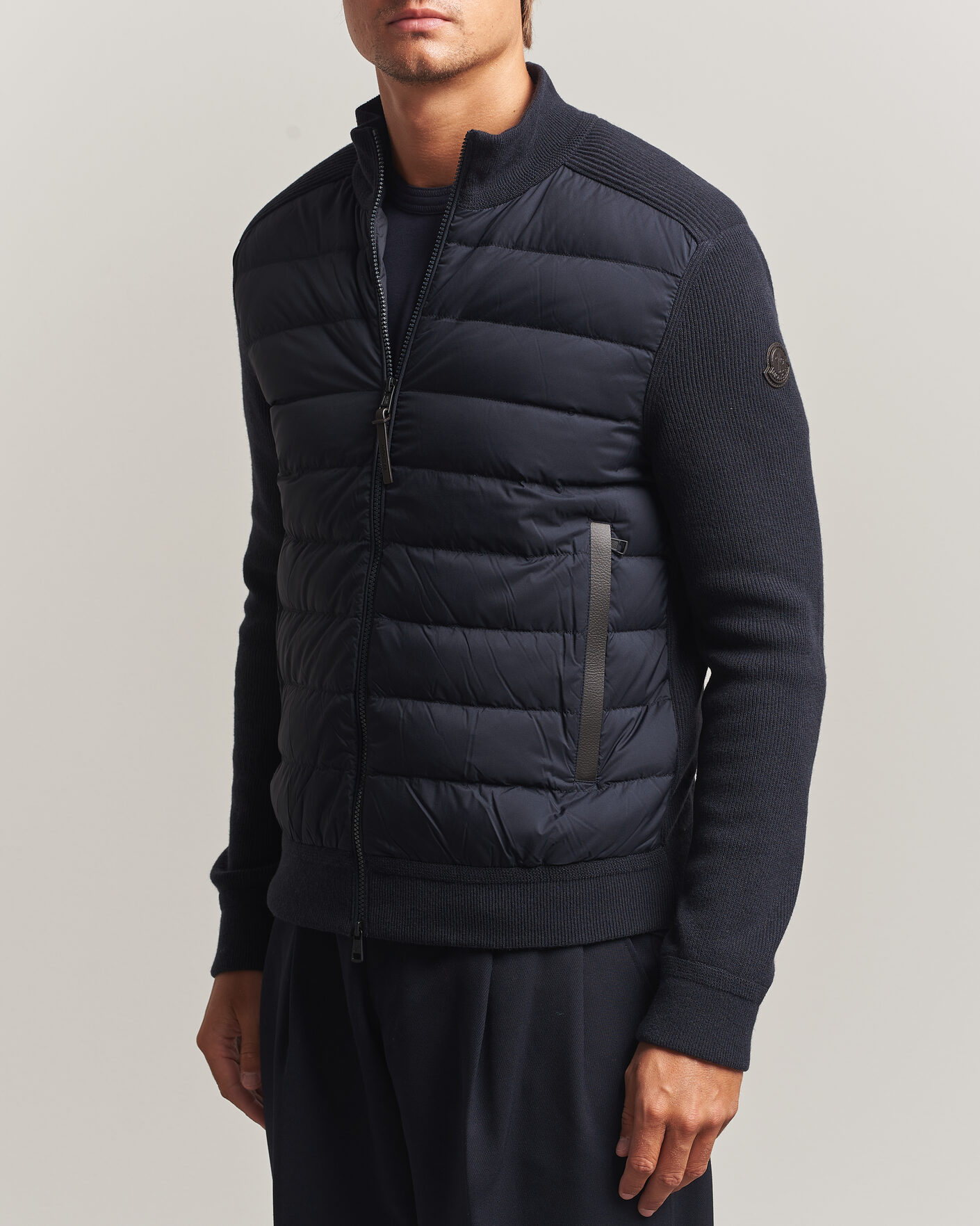 Herren | Jacken | Moncler | Wool/Cashmere Hybrid Jacket Navy