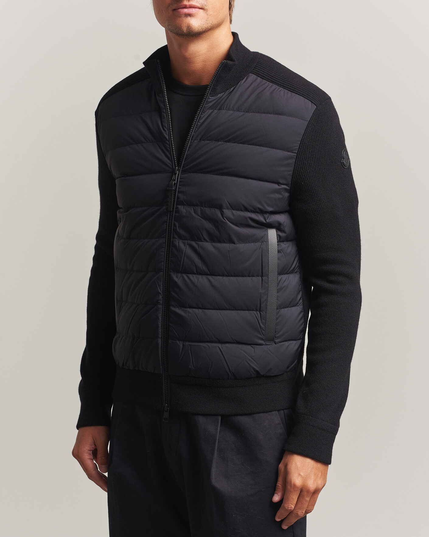 Herren | Jacken | Moncler | Wool/Cashmere Hybrid Jacket Black