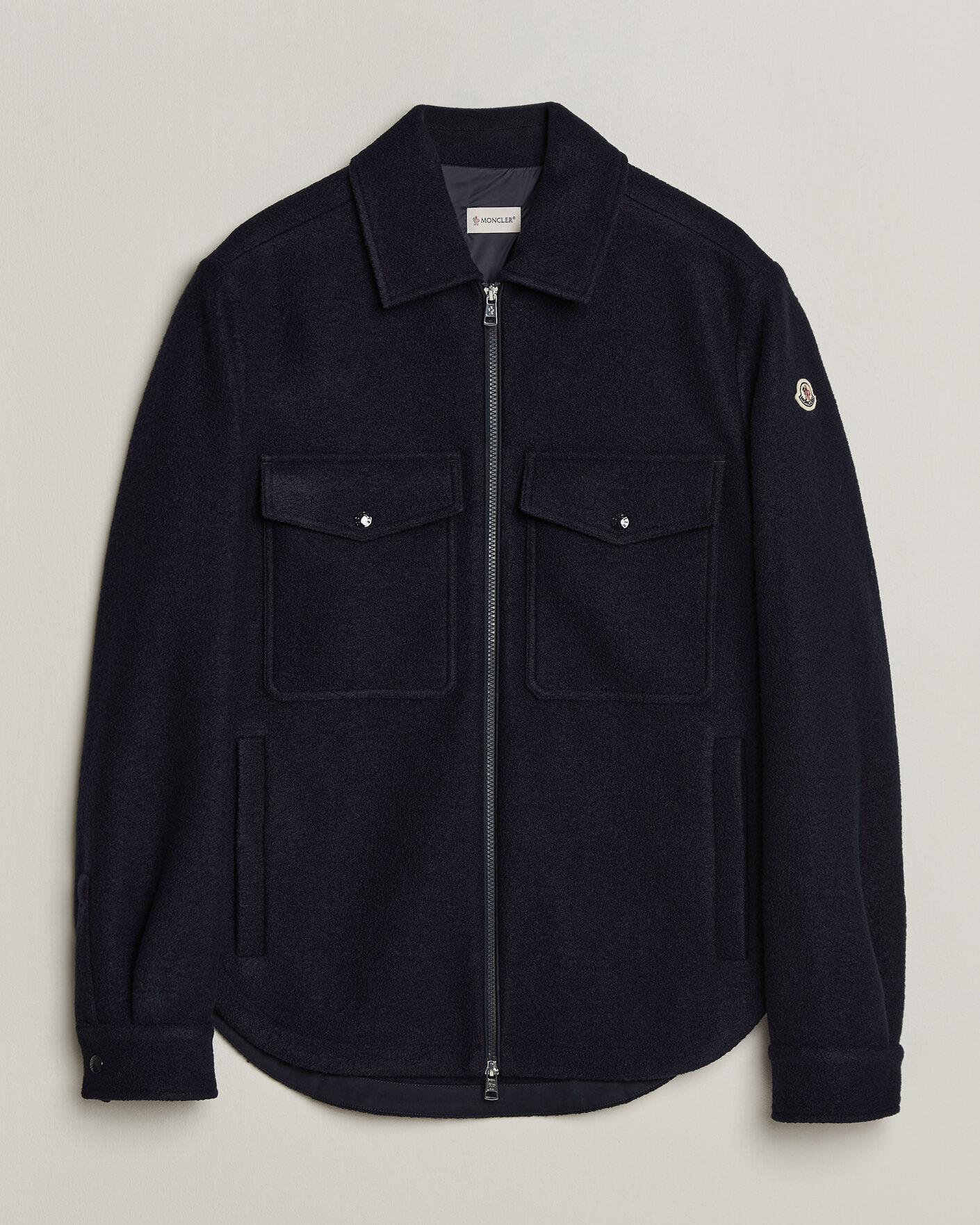 Herren | Hemden | Moncler | Zip Overshirt Navy