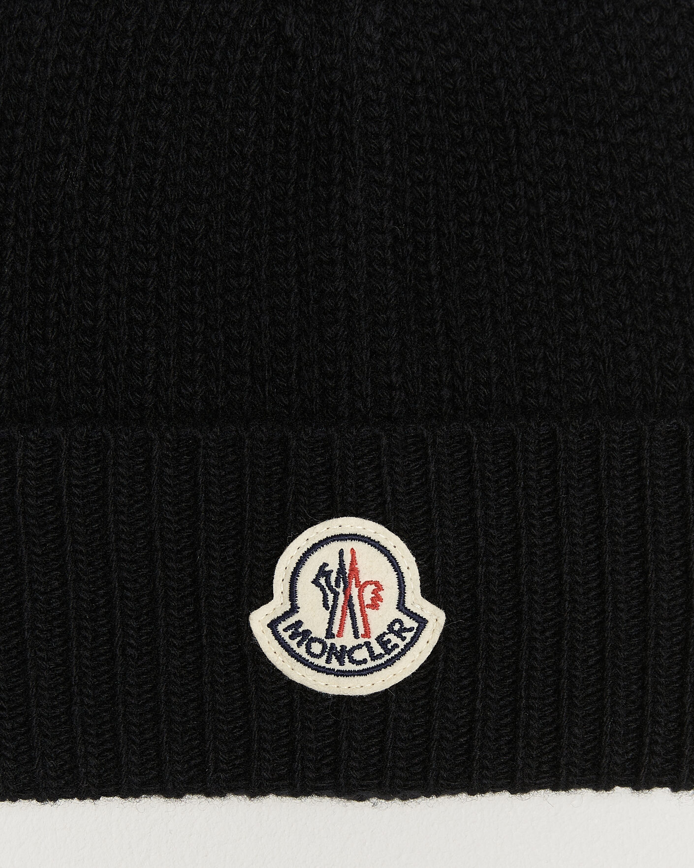 Herren | Mützen | Moncler | Rib Wool Beanie Black