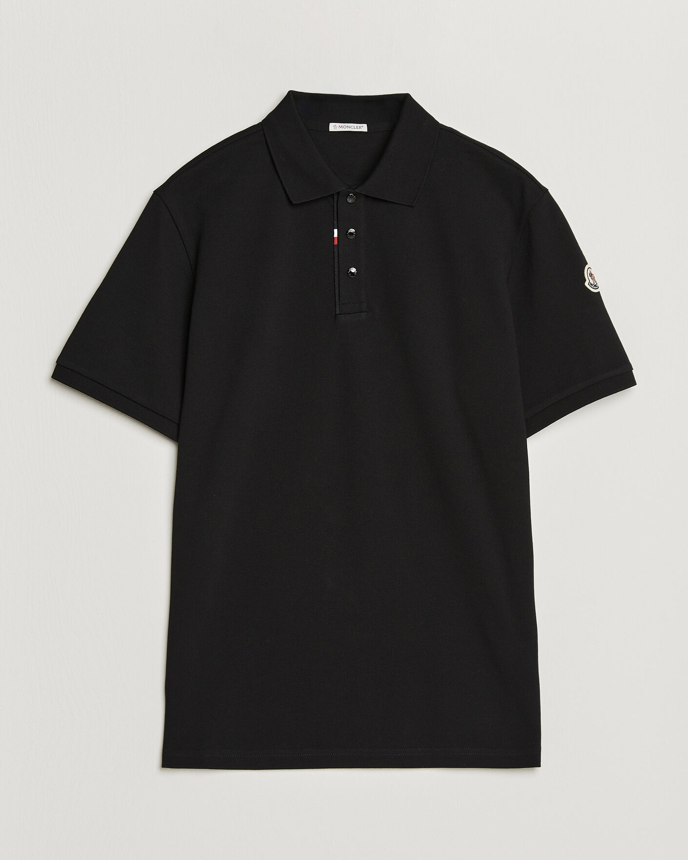 Herren | Poloshirts | Moncler | Short Sleeve Polo Black