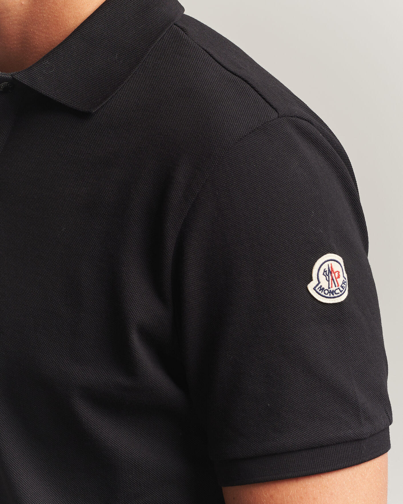 Herren | Poloshirts | Moncler | Short Sleeve Polo Black