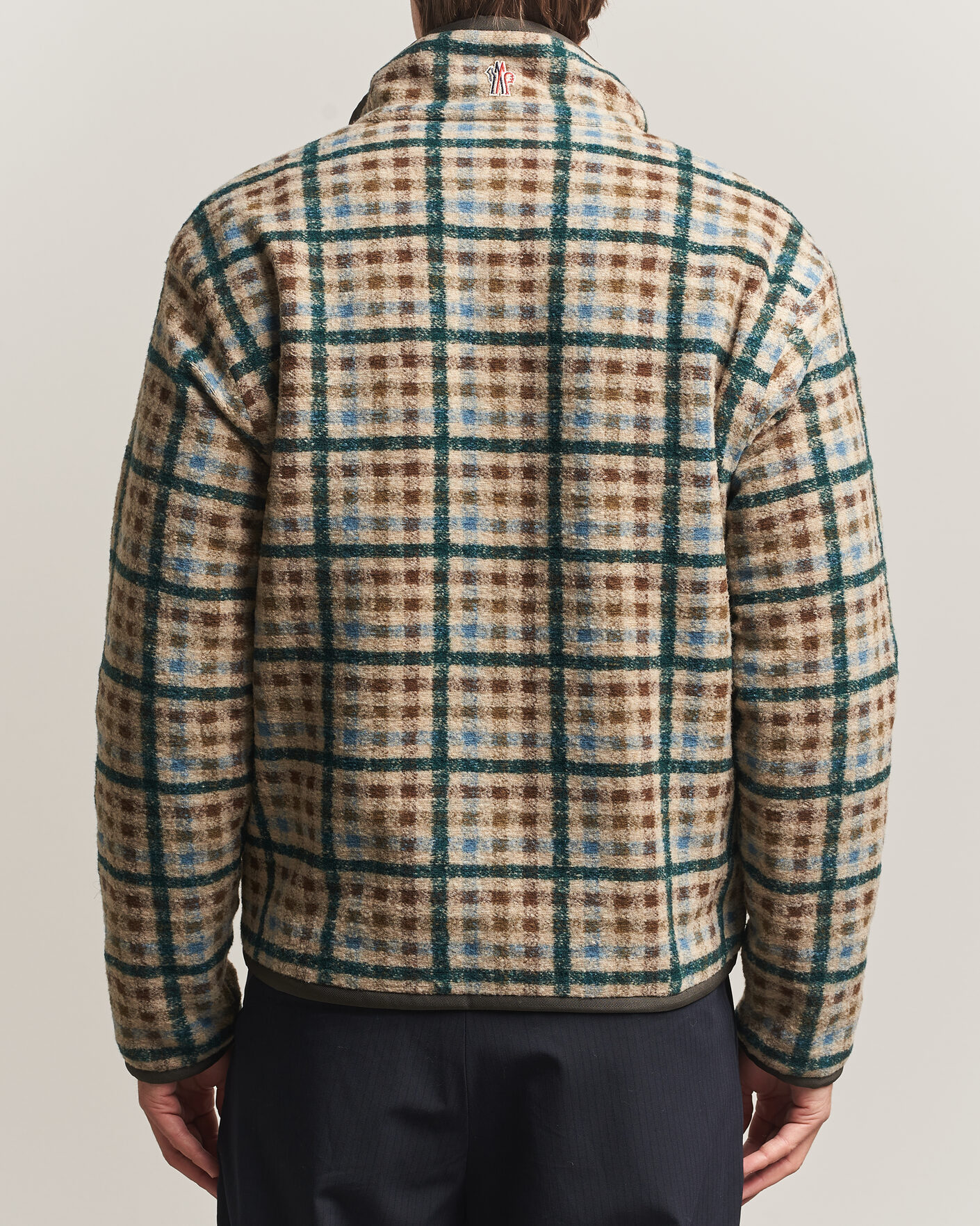 Herren | Pullover | Moncler Grenoble | Sherpa Zip Cardigan Beige/Green