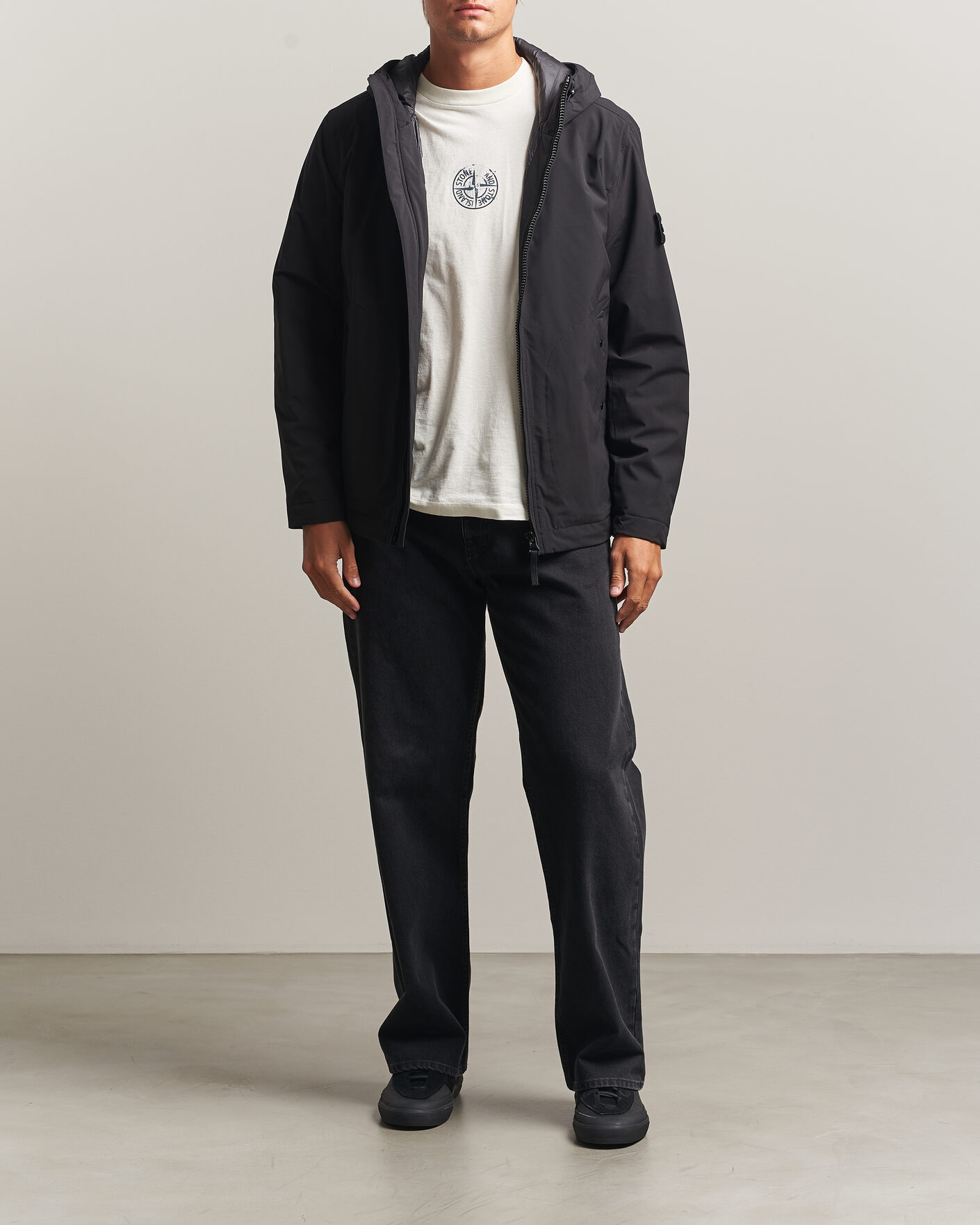 Herren | Jacken | Stone Island | Short Soft Shell Parka Black