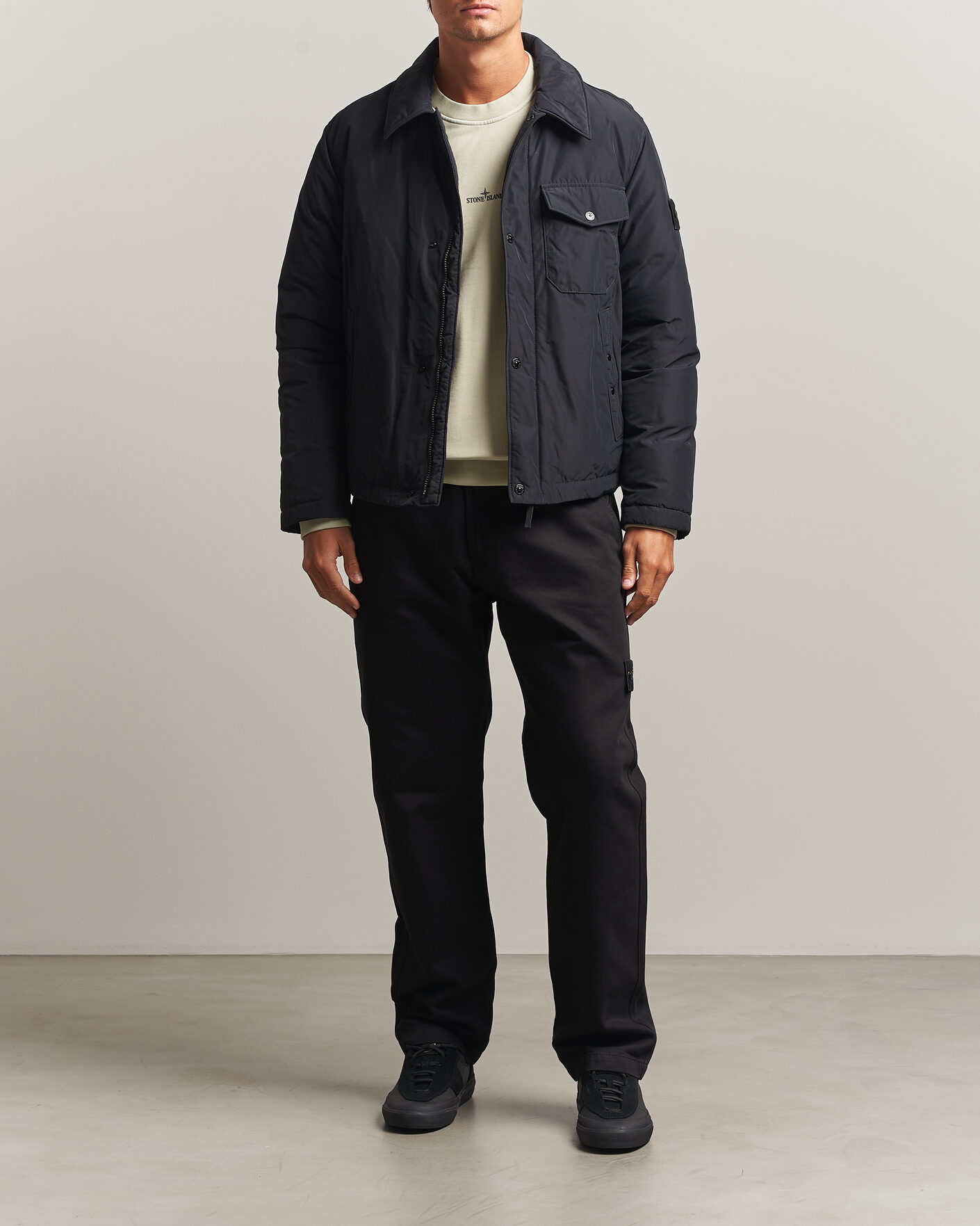 Herren | Jacken | Stone Island | Micro Twill Padded Jacket Black