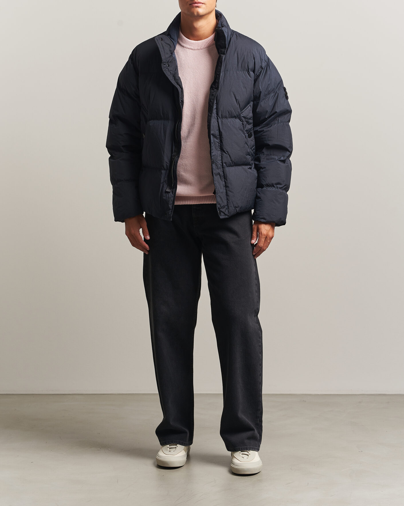Herren | Jacken | Stone Island | Crinkle Reps Padded Down Jacket Navy Blue