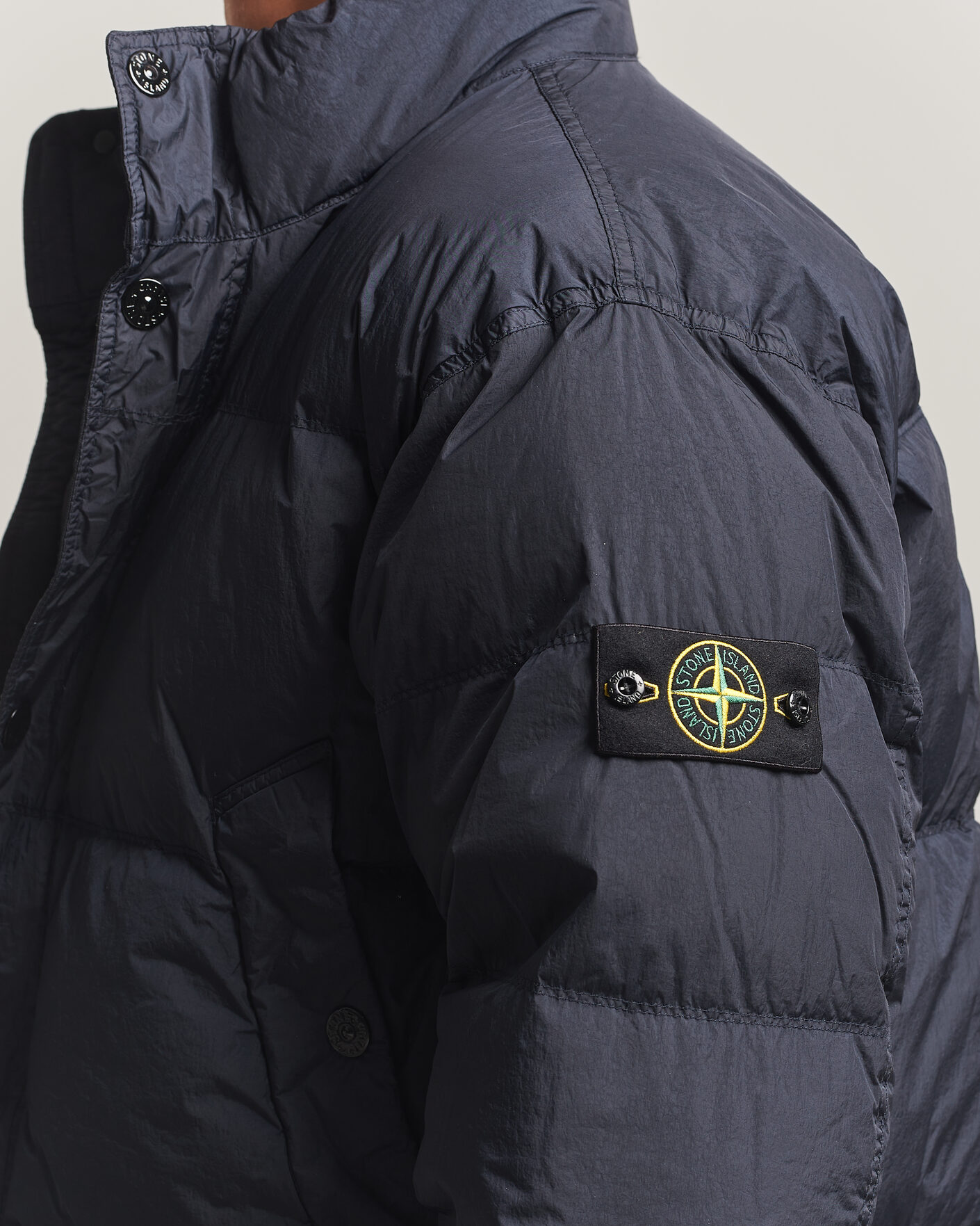 Herren | Jacken | Stone Island | Crinkle Reps Padded Down Jacket Navy Blue