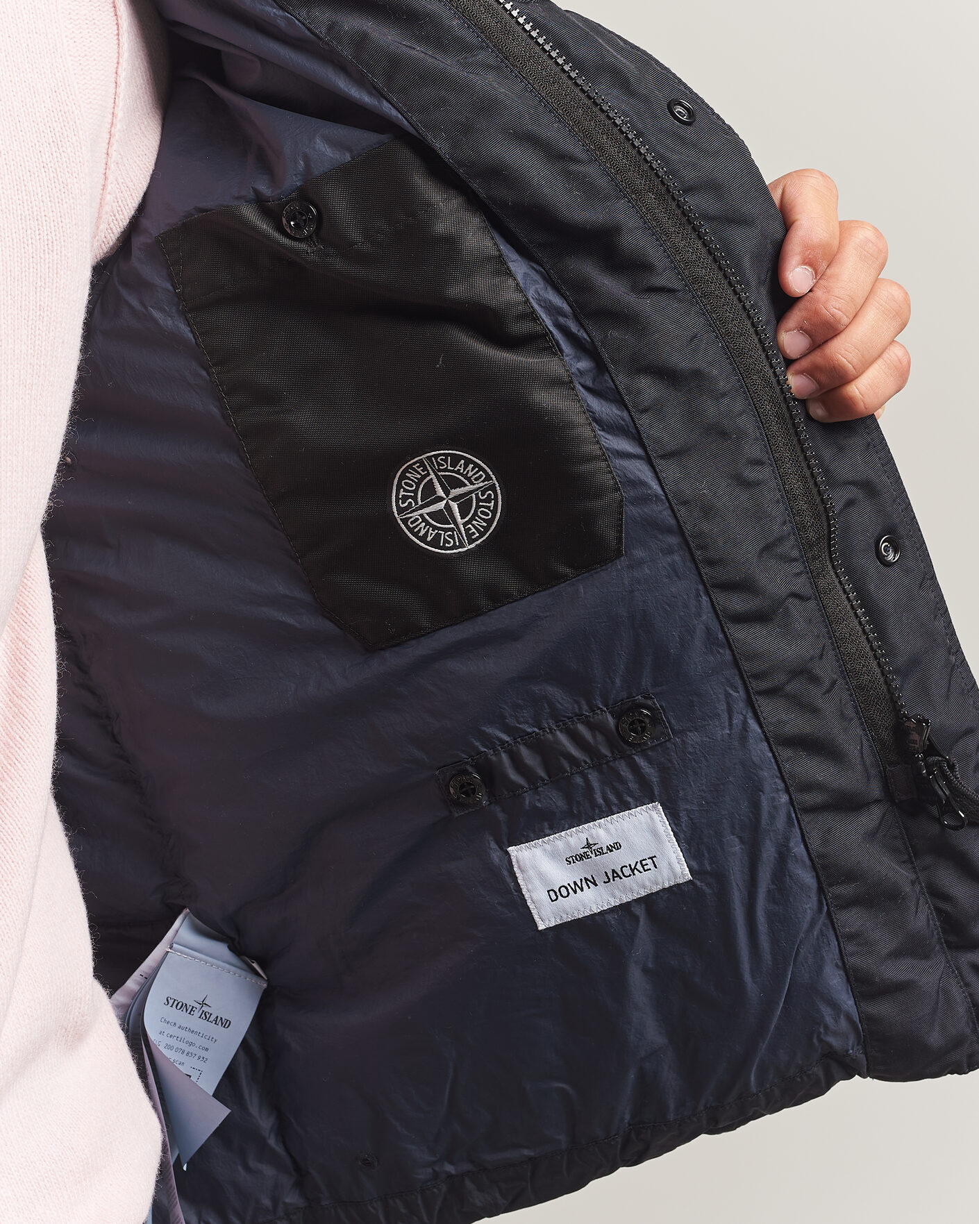 Herren | Jacken | Stone Island | Crinkle Reps Padded Down Jacket Navy Blue