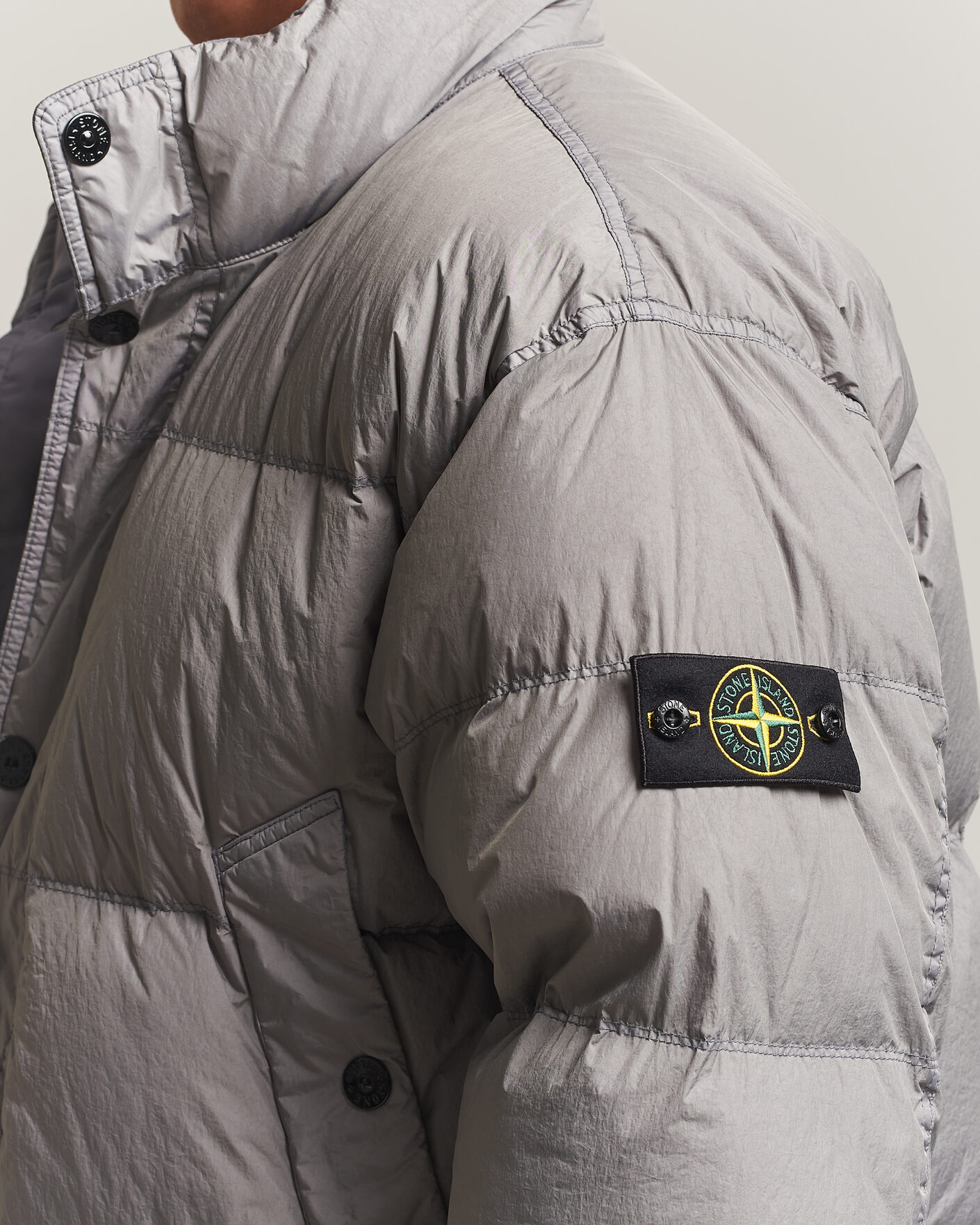 Herren | Jacken | Stone Island | Crinkle Reps Padded Down Jacket Grey