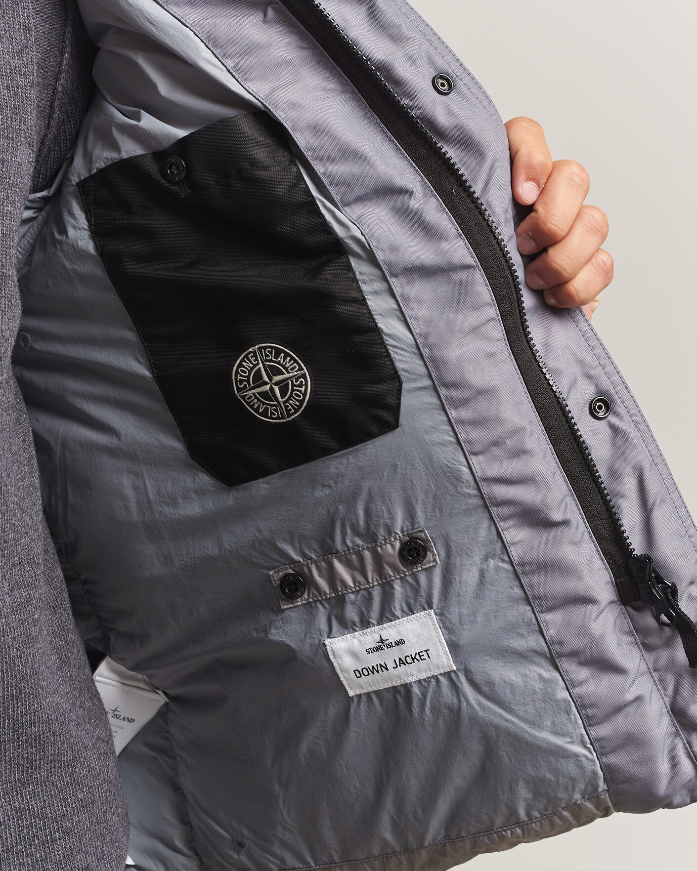 Herren | Jacken | Stone Island | Crinkle Reps Padded Down Jacket Grey