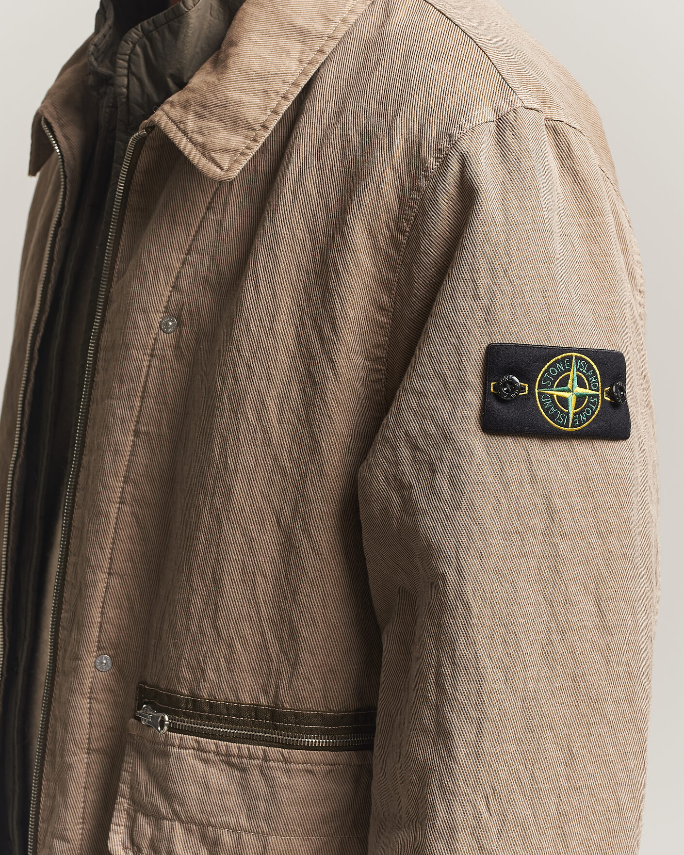 Herren | Jacken | Stone Island | Diagonal Cotton/Wool Field Jacket Biscuit
