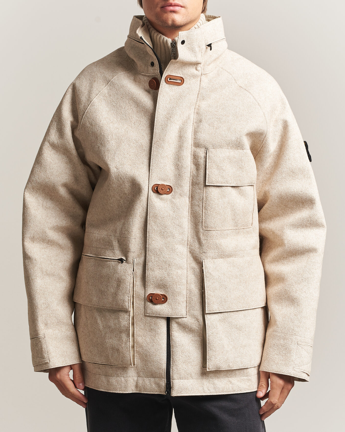 Herren | Jacken | Stone Island | Panno Coagulato Coat Biscuit