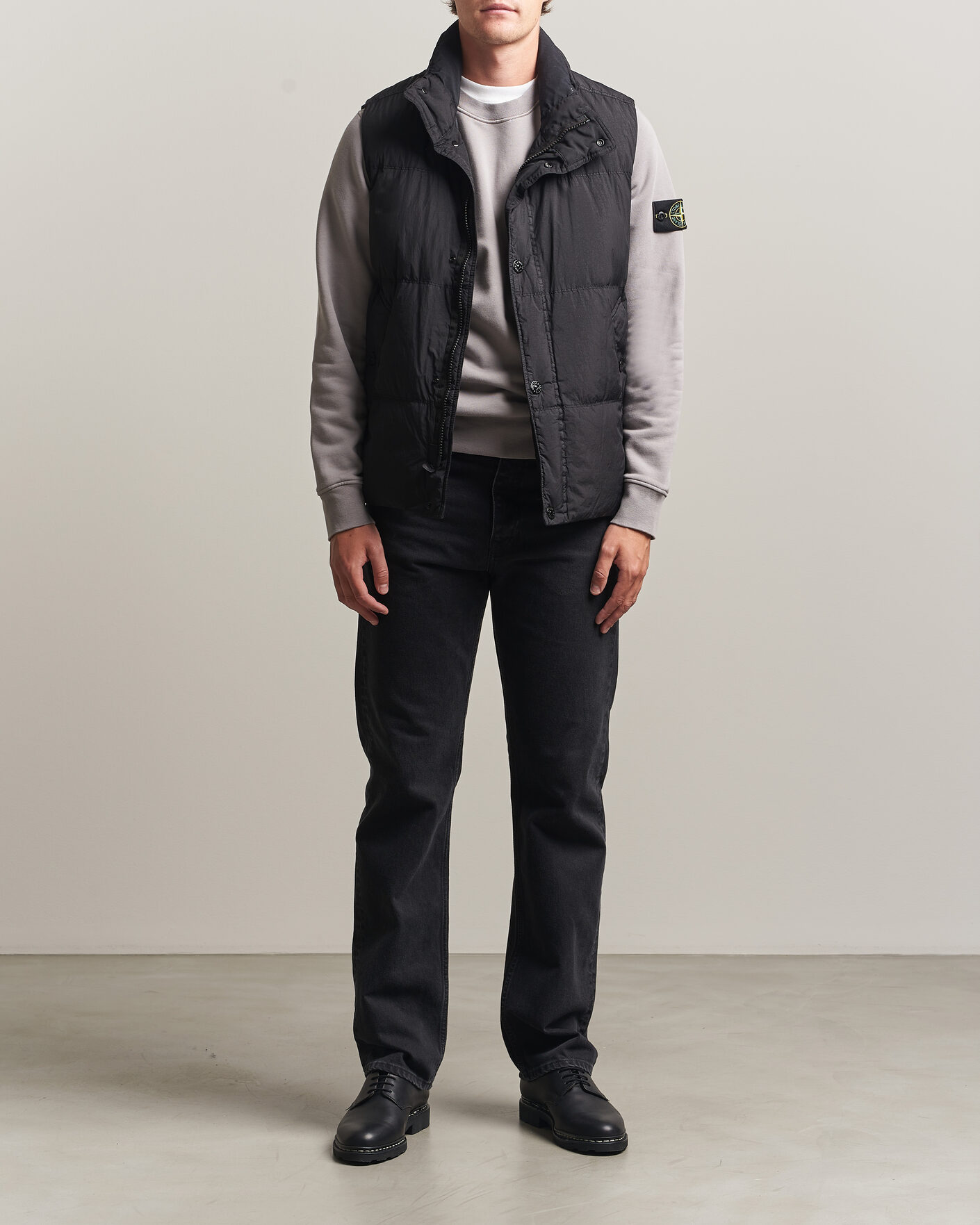 Herren | Westen | Stone Island | Crinkle Reps Down Vest Black