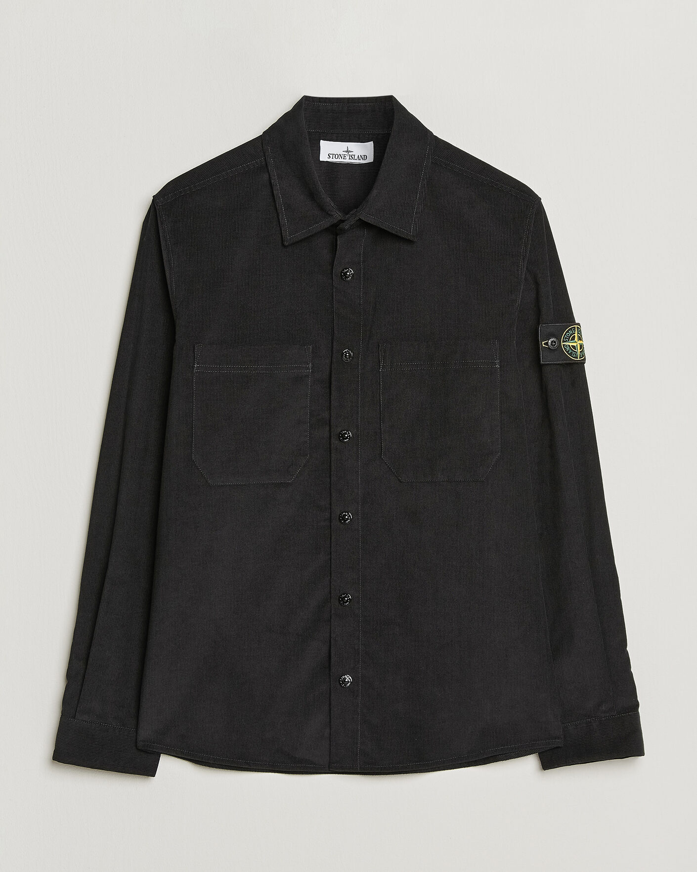 Herren | Hemden | Stone Island | Micro Cord Overshirt Black