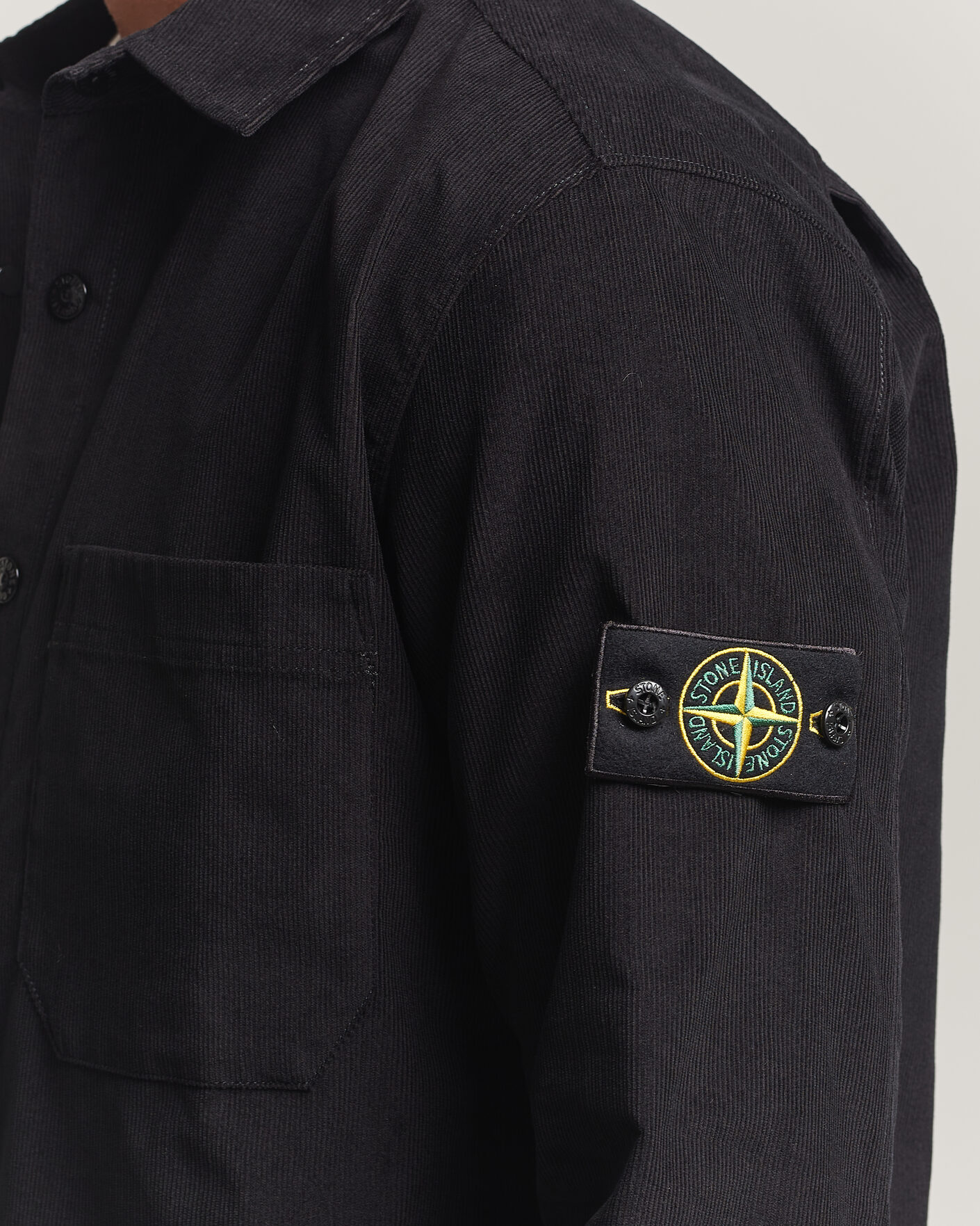 Herren | Hemden | Stone Island | Micro Cord Overshirt Black