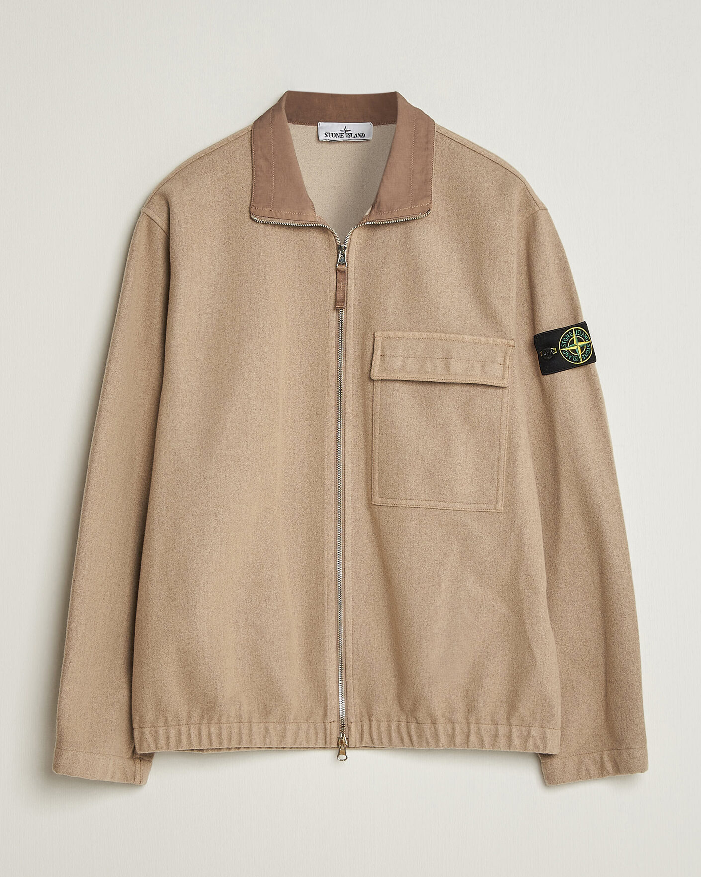 Herren | Jacken | Stone Island | Wool/Nylon Flannel Jacket Biscuit