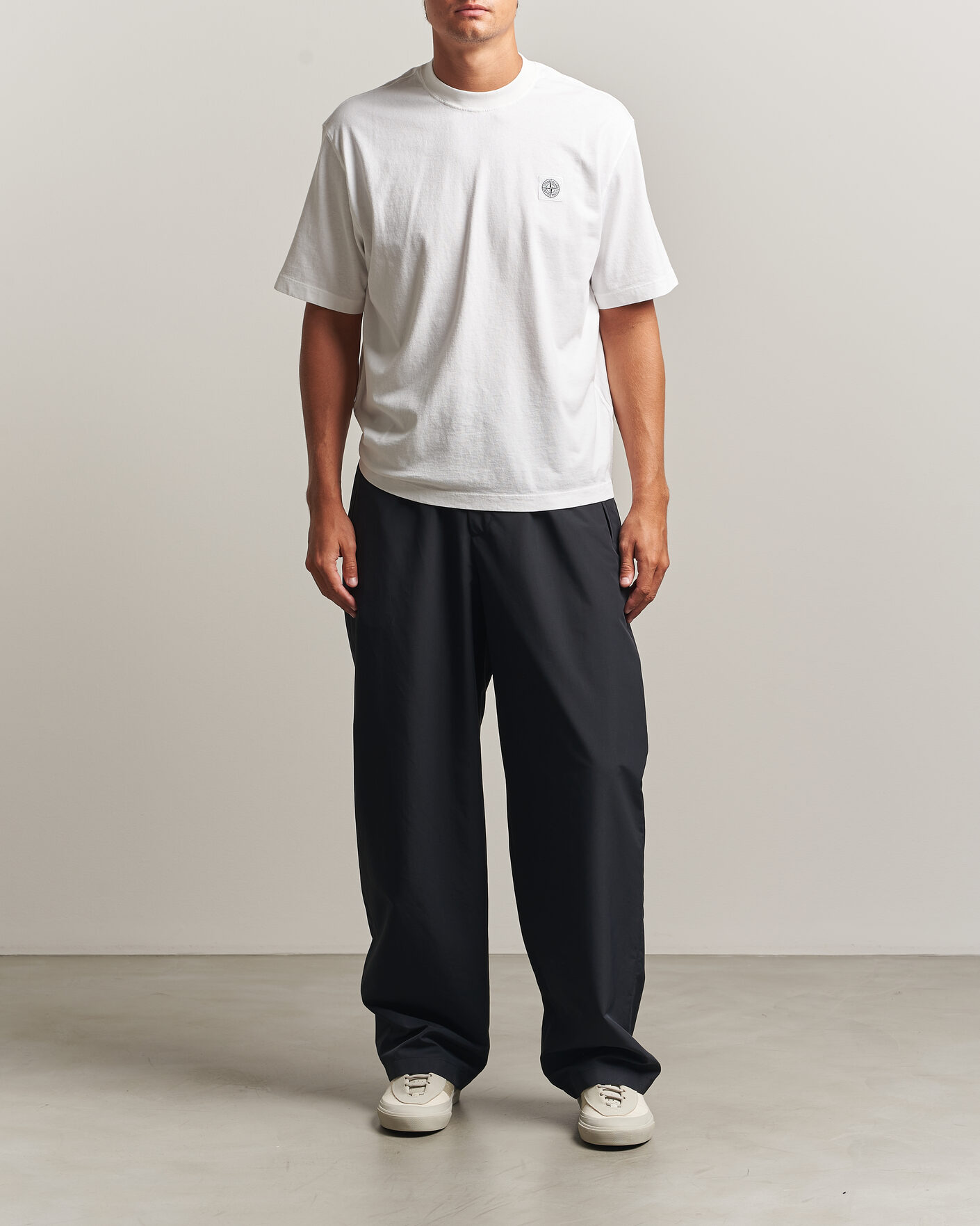Herren | T-Shirts | Stone Island | Combed Organic Cotton T-Shirt White