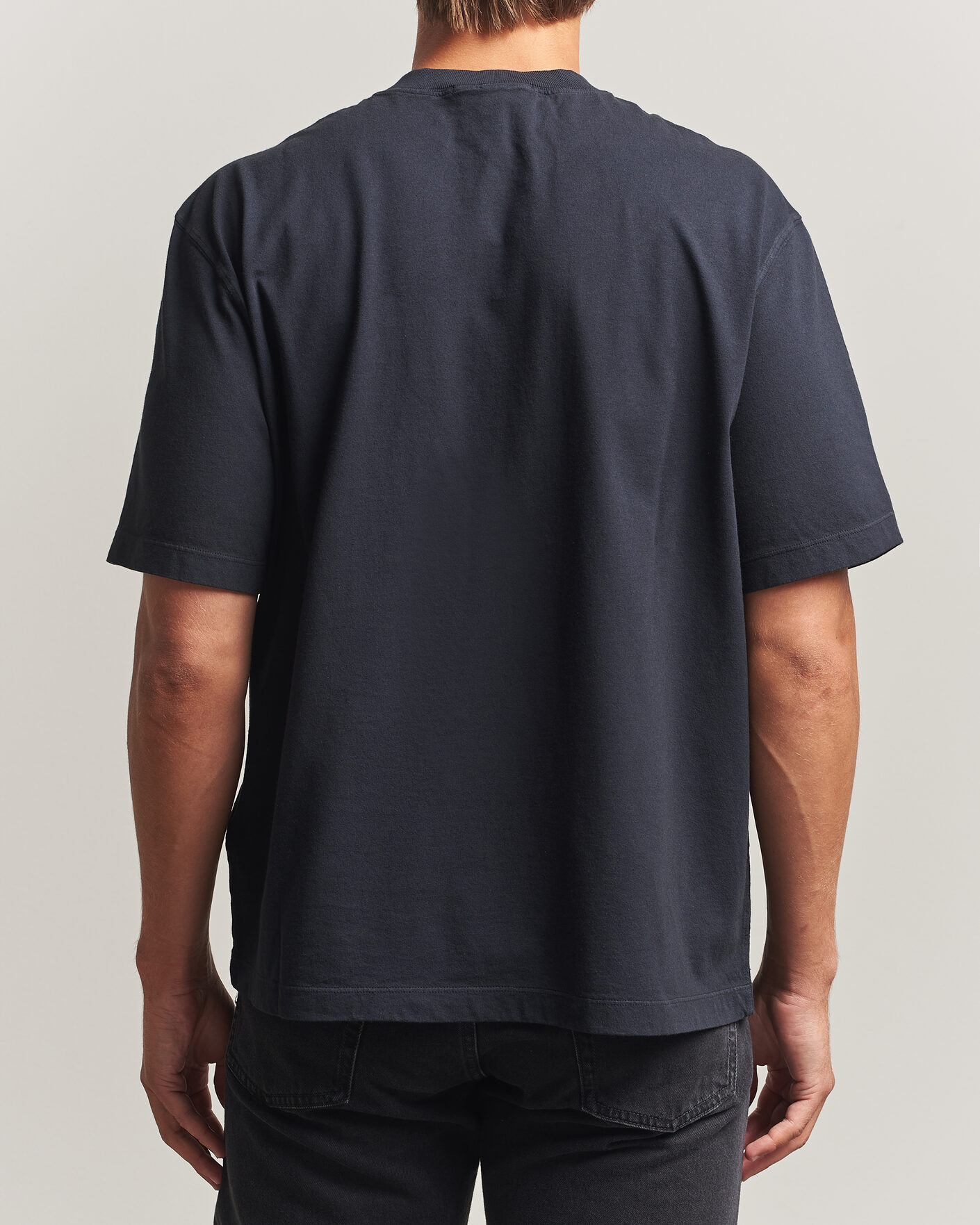 Herren | T-Shirts | Stone Island | Combed Organic Cotton T-Shirt Navy Blue