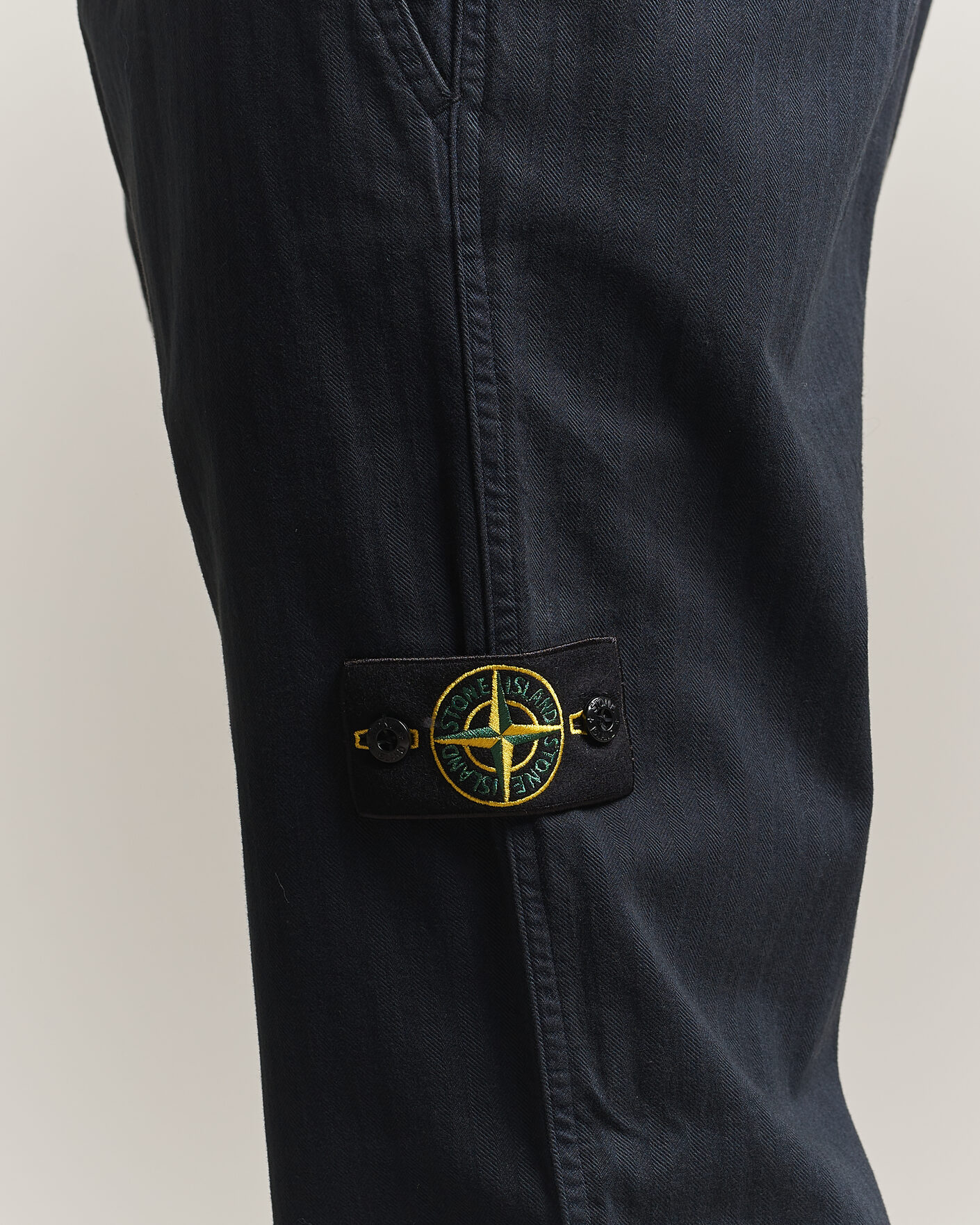 Herren | Hosen | Stone Island | Cotton Herringbone Pants Navy Blue