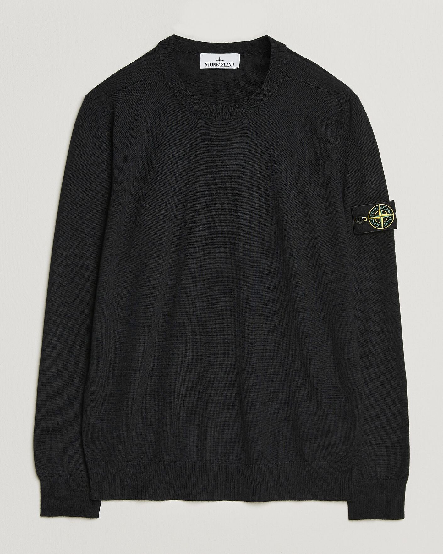 Herren | Pullover | Stone Island | Light Pure Wool Crew Neck Black