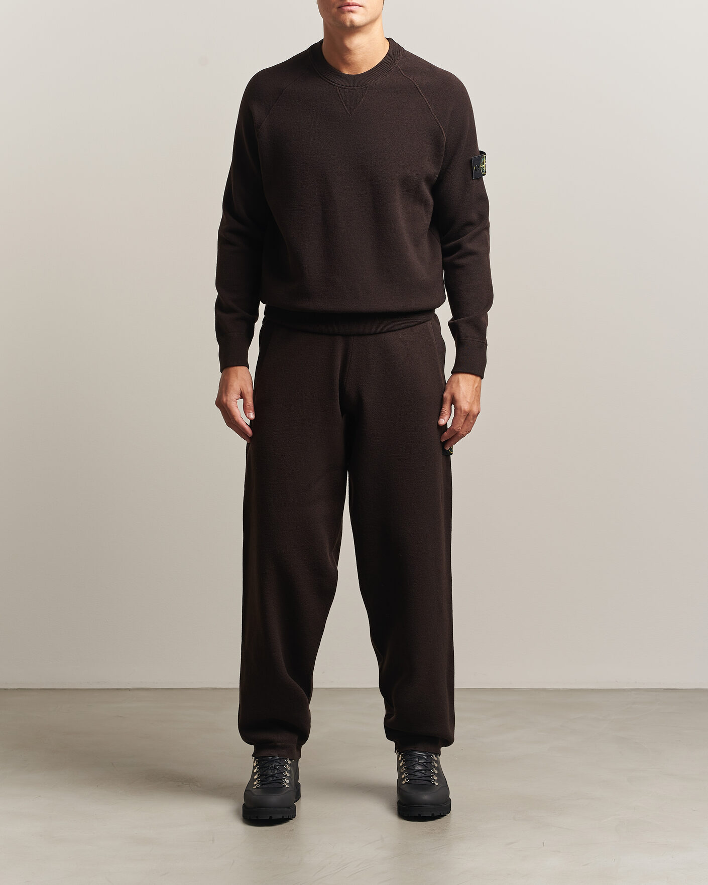 Herren | Hosen | Stone Island | Plush Stitch Stretch Wool Pants Coal Grey