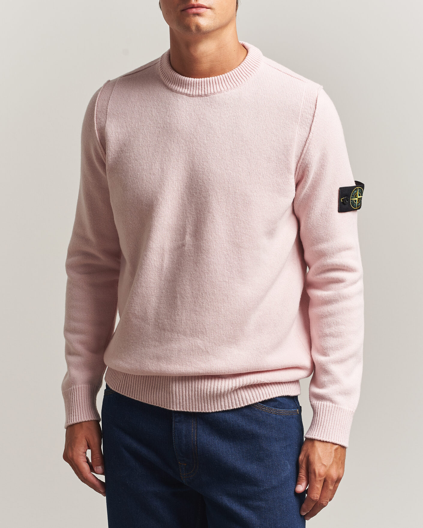 Herren | Pullover | Stone Island | Knitted Lambswool Crew Neck Antique Rose