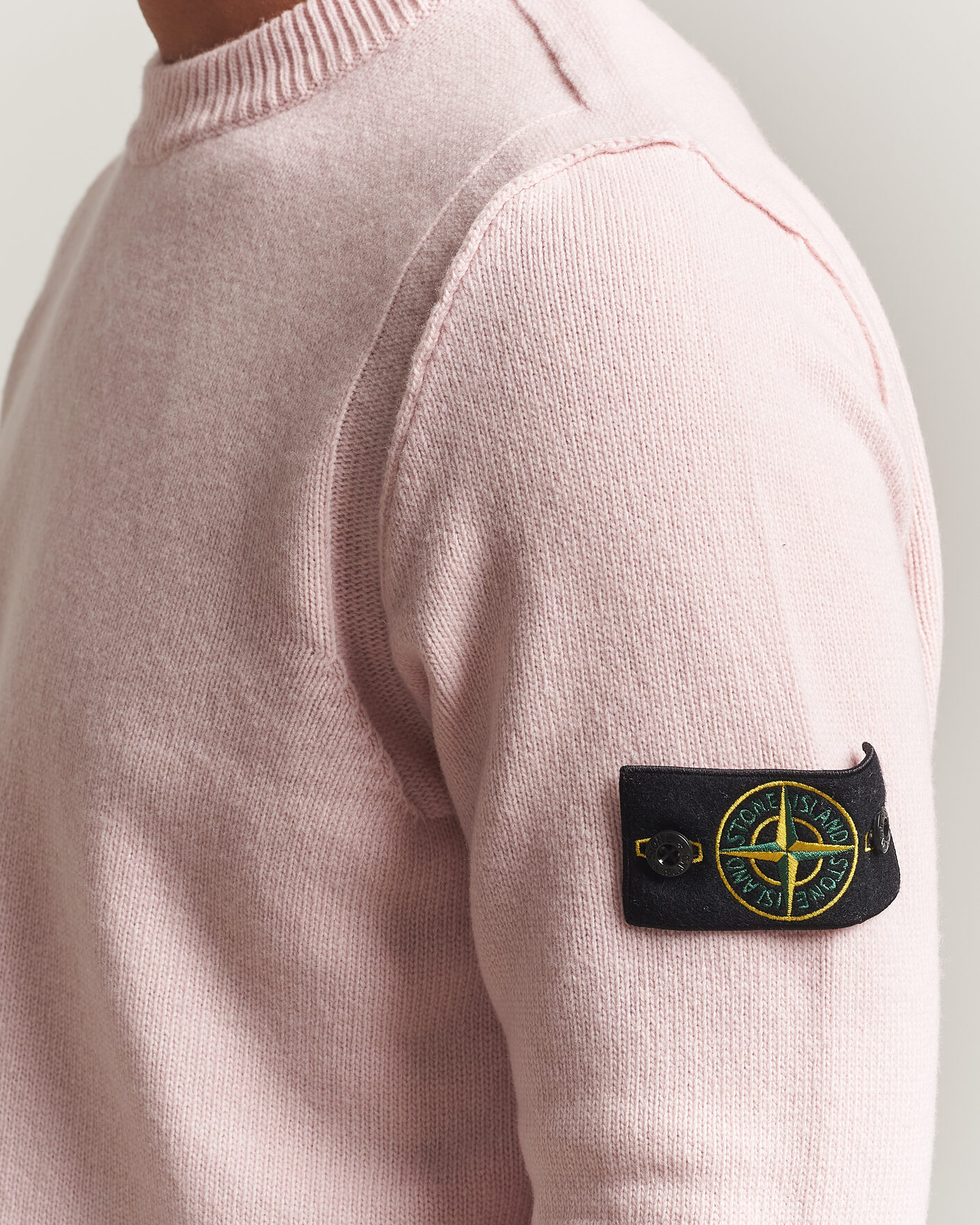 Herren | Pullover | Stone Island | Knitted Lambswool Crew Neck Antique Rose