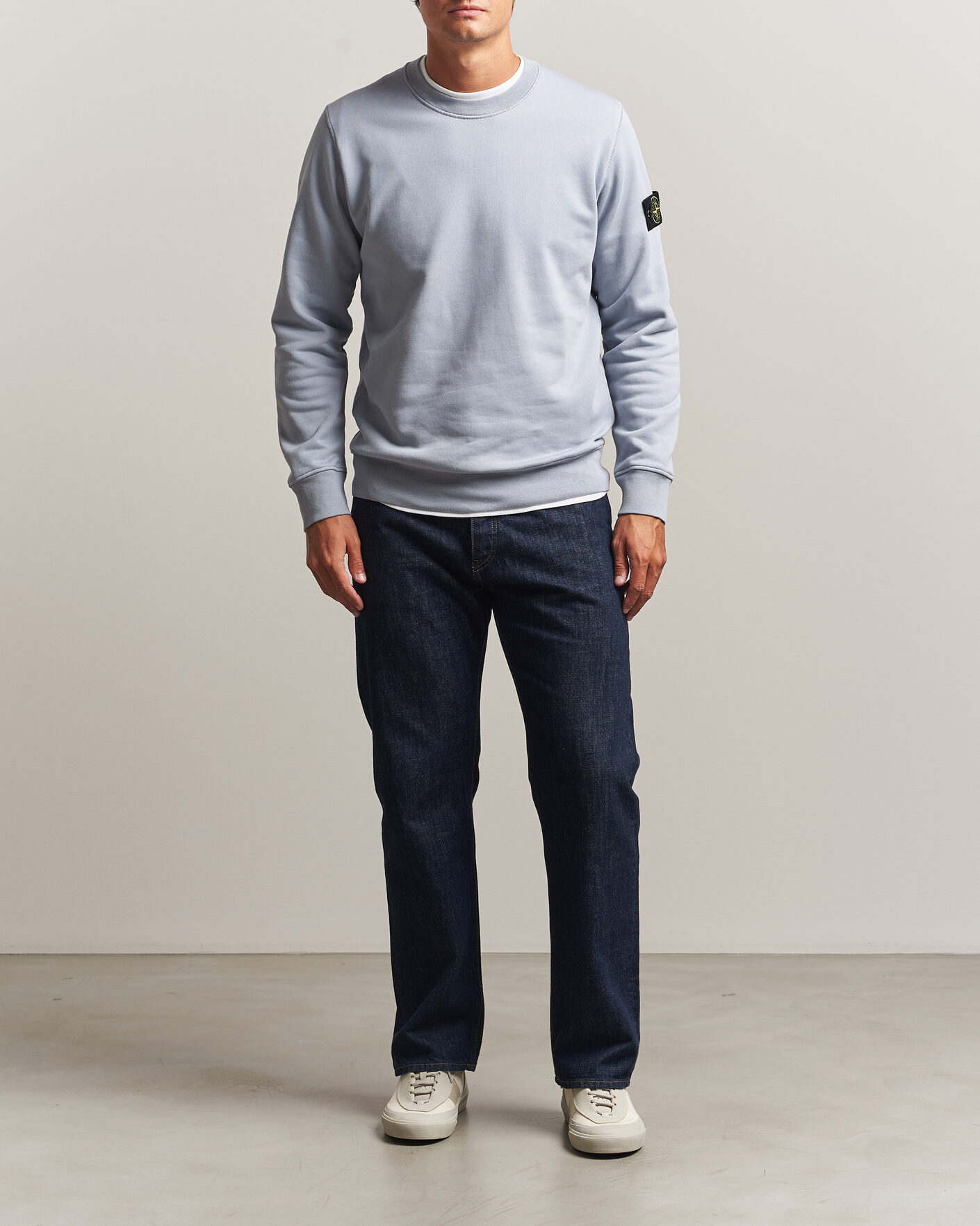 Herren | Pullover | Stone Island | Garment Dyed Fleece Sweatshirt Ash Grey