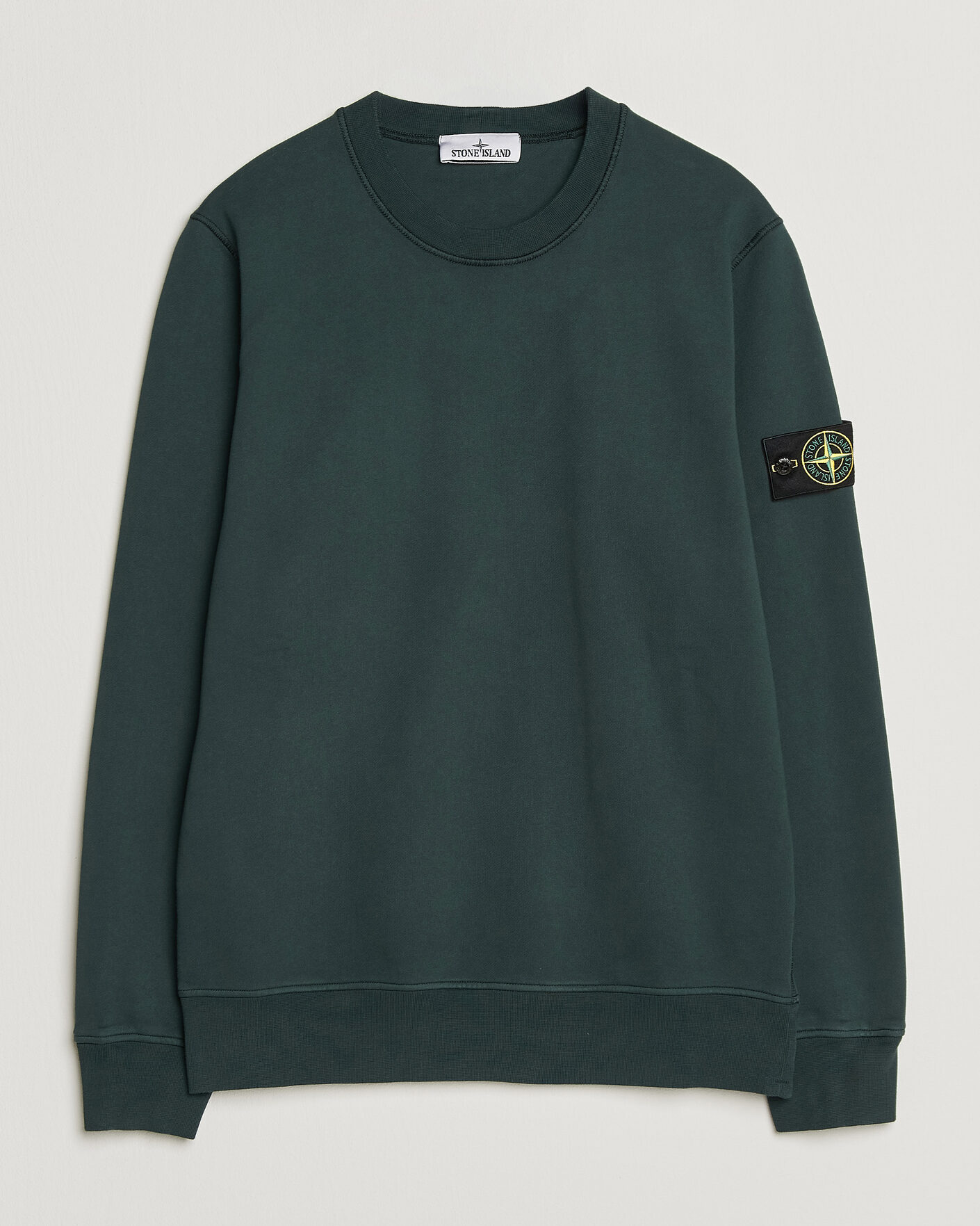 Herren | Pullover | Stone Island | Garment Dyed Fleece Sweatshirt Dark Green
