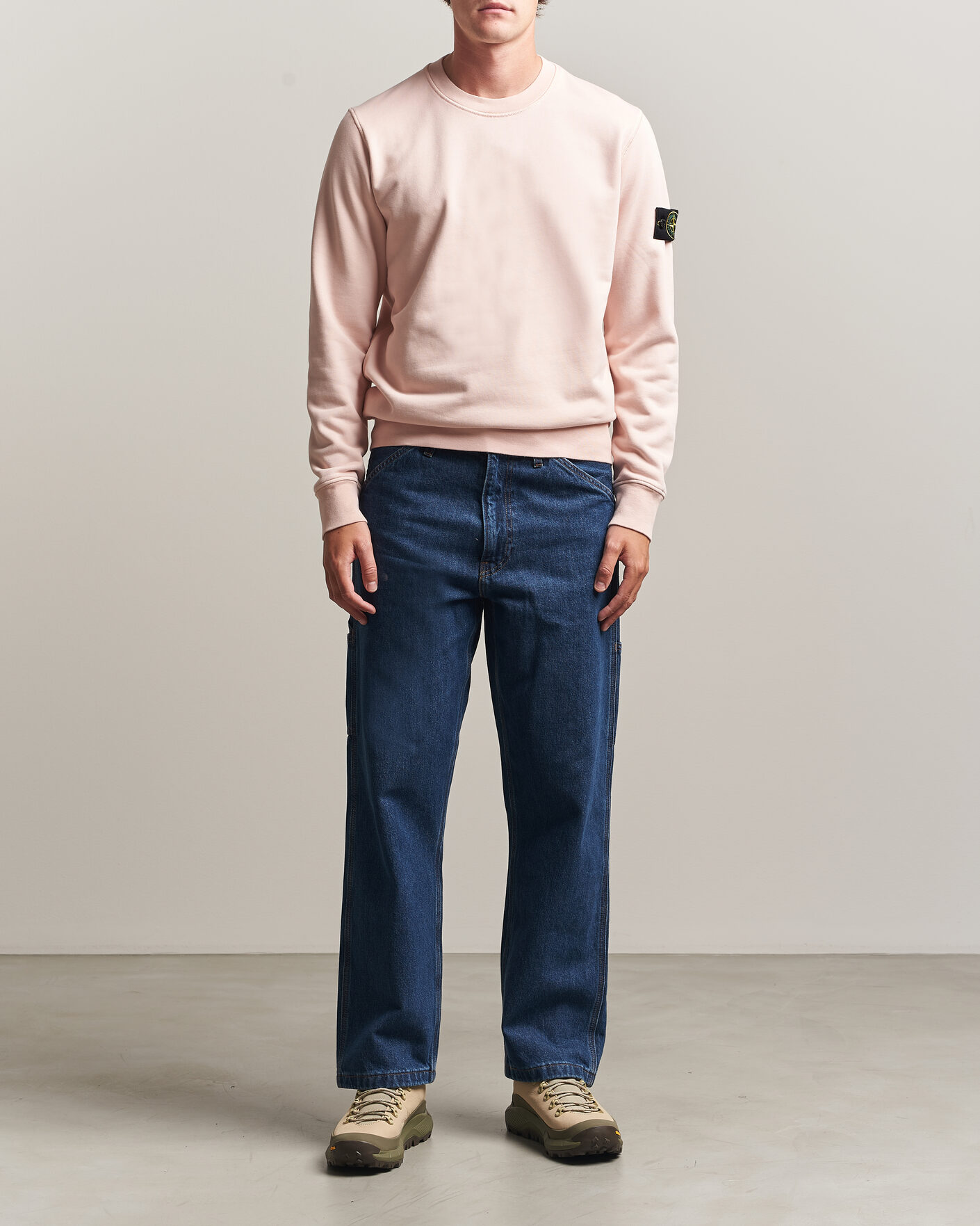 Herren | Pullover | Stone Island | Garment Dyed Fleece Sweatshirt Antique Rose