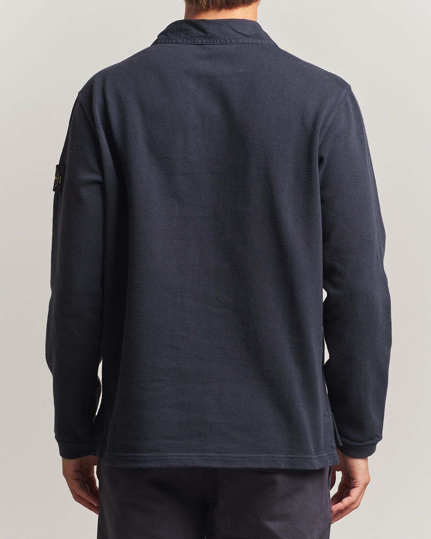 Herren | Pullover | Stone Island | Heavy Cotton Jersey Polo Blue Navy