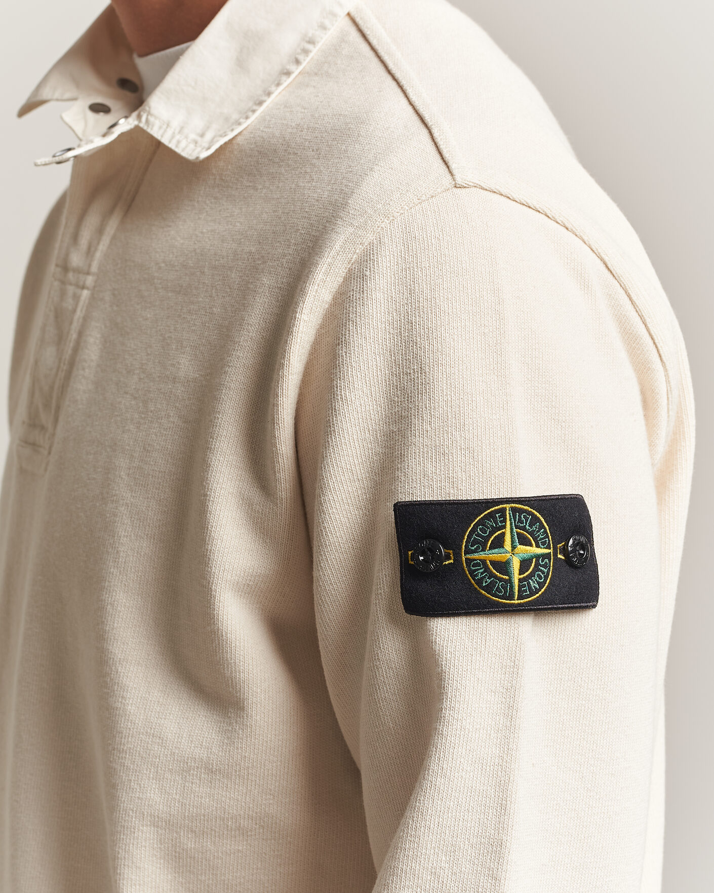 Herren | Pullover | Stone Island | Heavy Cotton Jersey Polo Ivory
