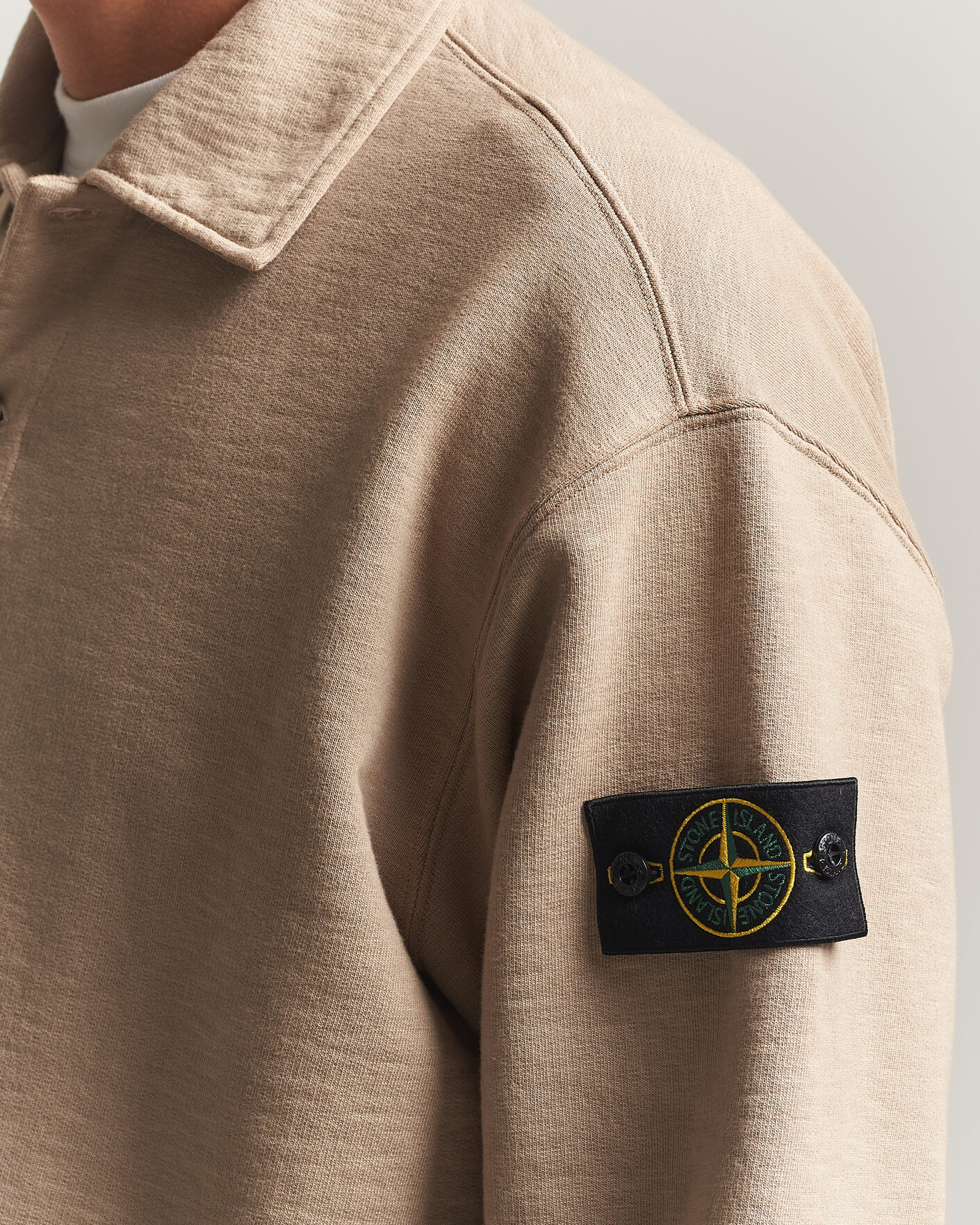 Herren | Pullover | Stone Island | Tubular Cotton Fleece Polo Biscuit