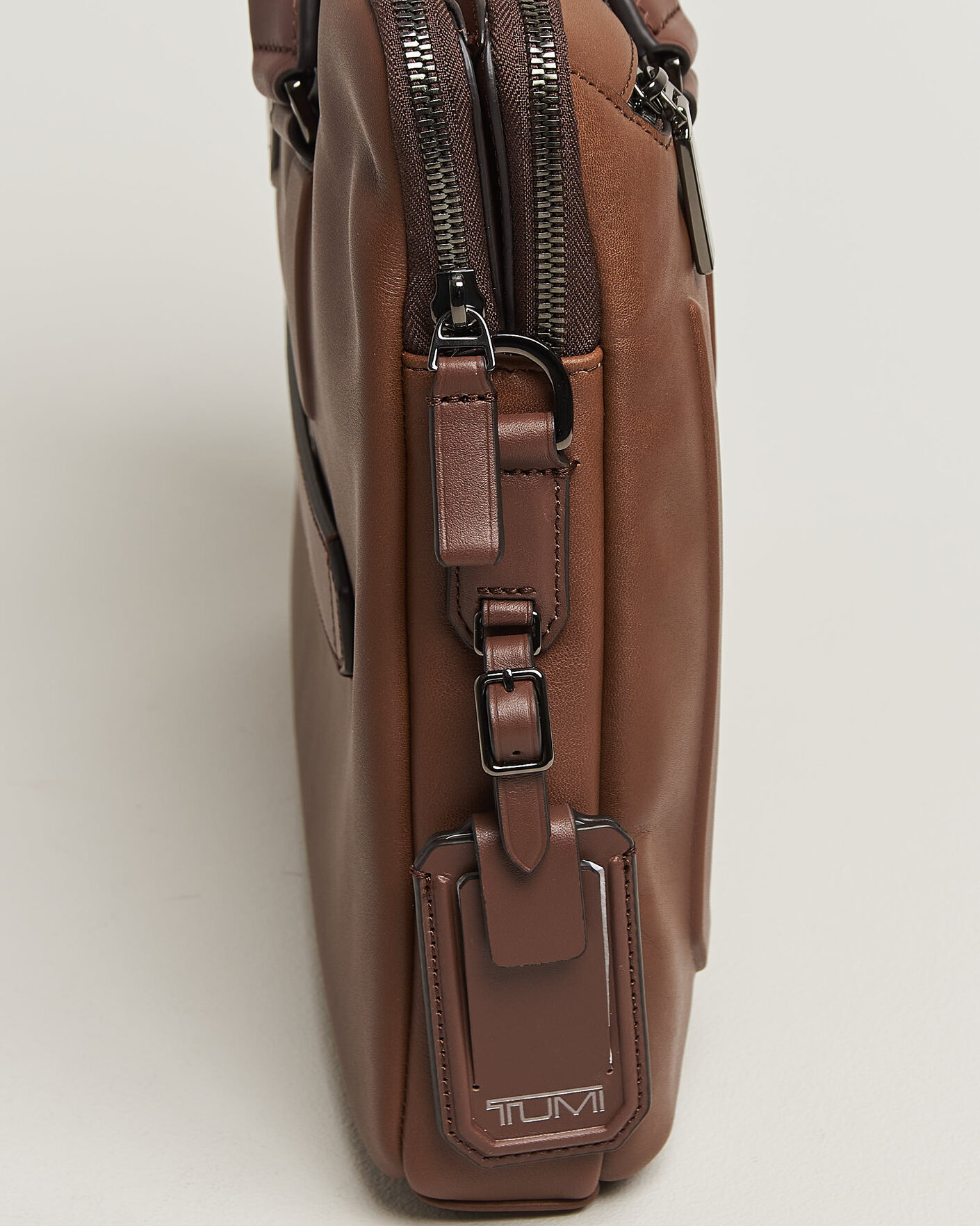 Herren | Taschen | TUMI | Harrison Sycamore Slim Leather Brief Cognac Bombe