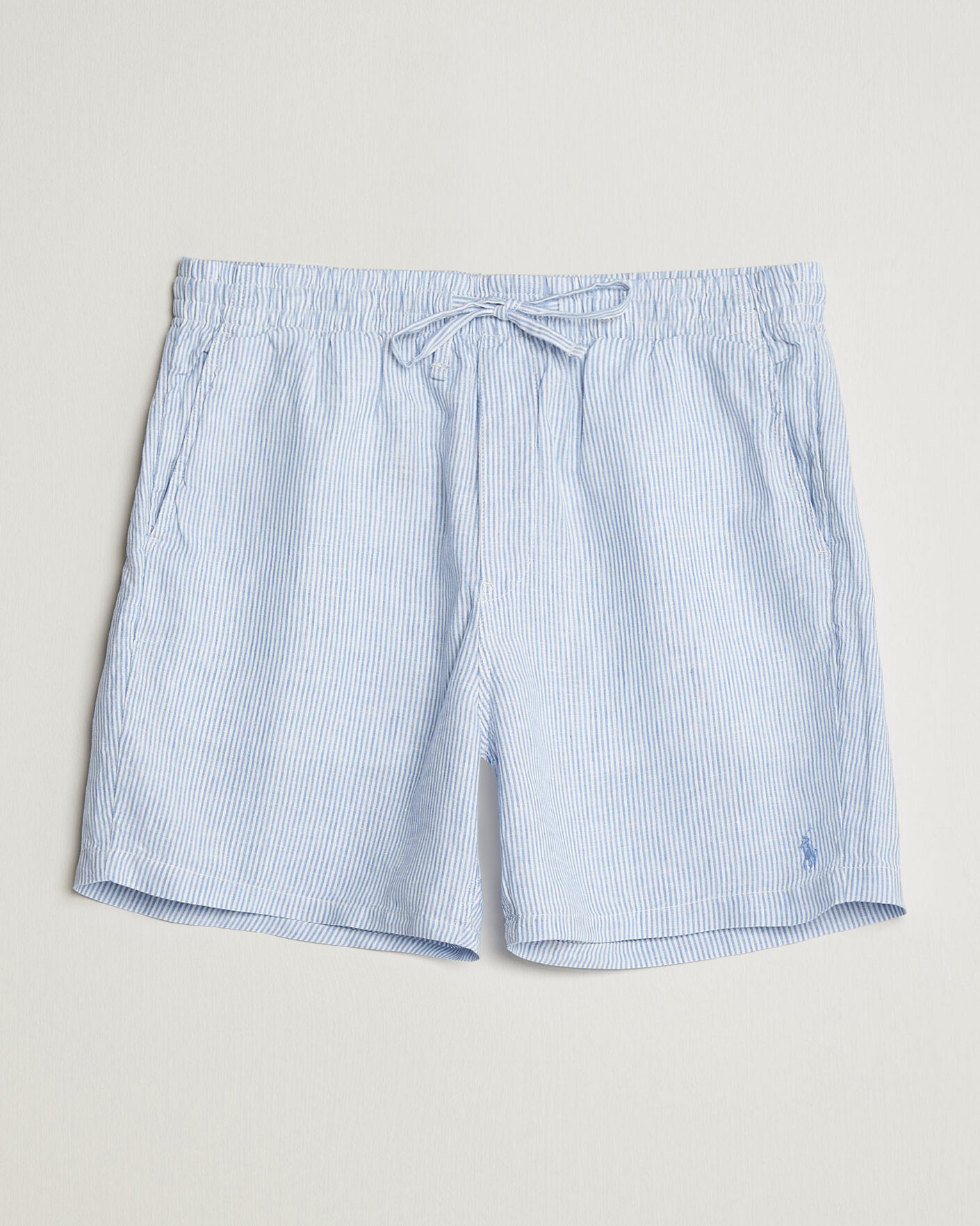 Herren | Shorts | Polo Ralph Lauren | Woven Linen Shorts Blue/White