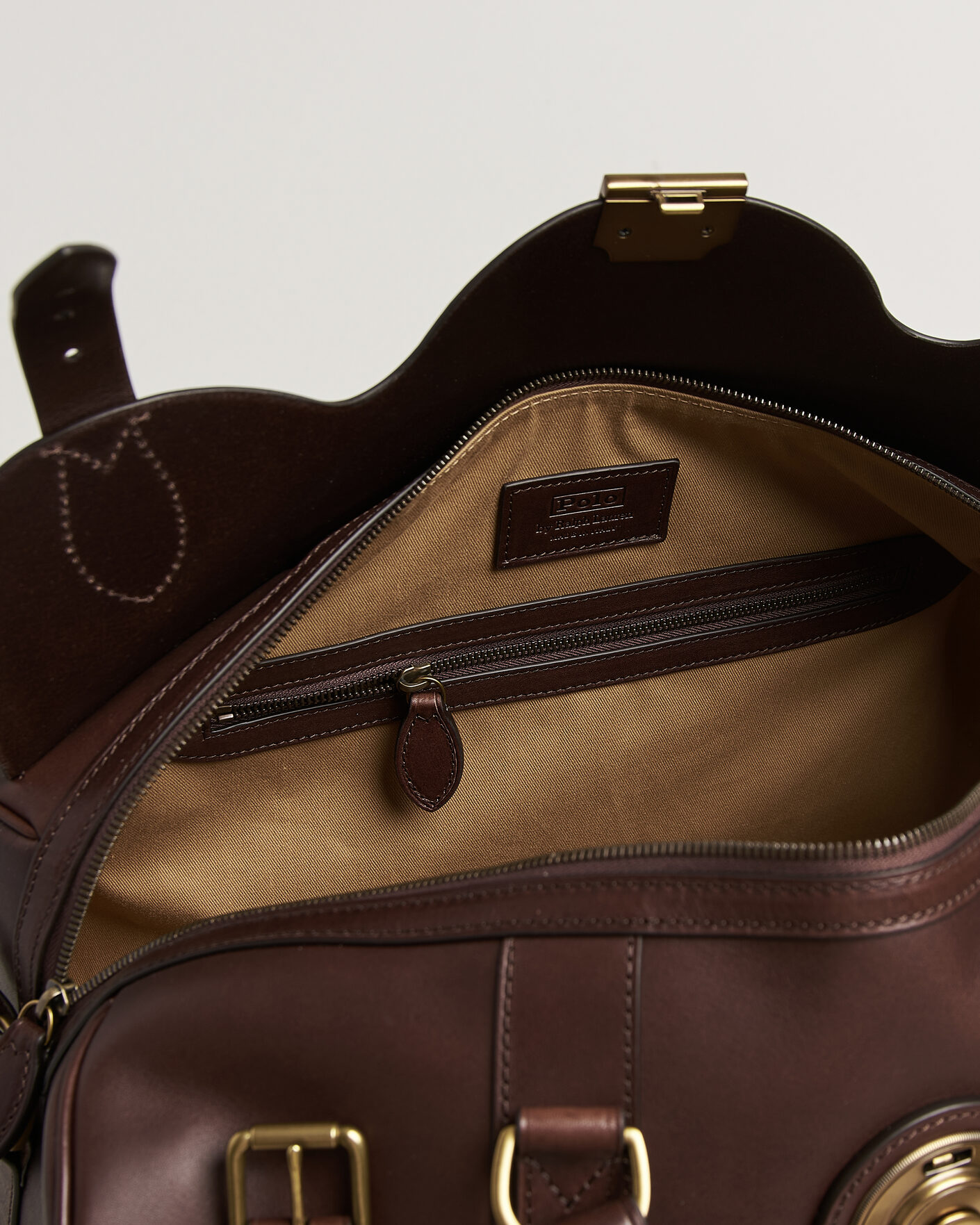 Herren | Taschen | Polo Ralph Lauren | Leather Duffle Bag Burnished Brown