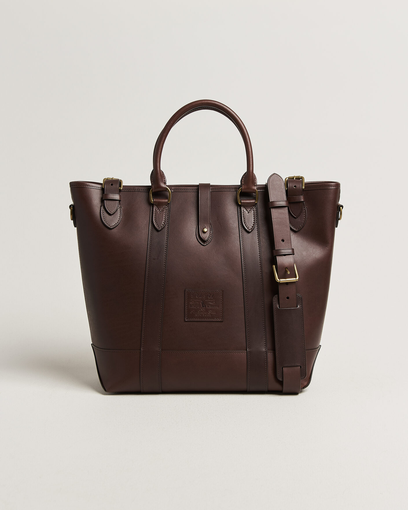 Herren | Taschen | Polo Ralph Lauren | Leather Tote Bag Burnished Brown
