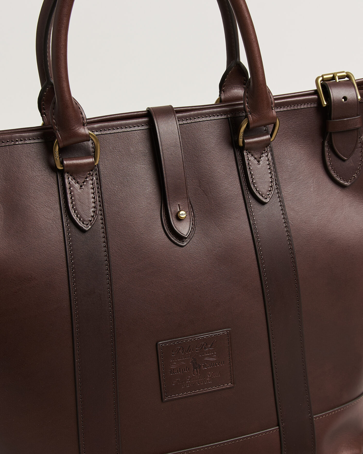 Herren | Taschen | Polo Ralph Lauren | Leather Tote Bag Burnished Brown