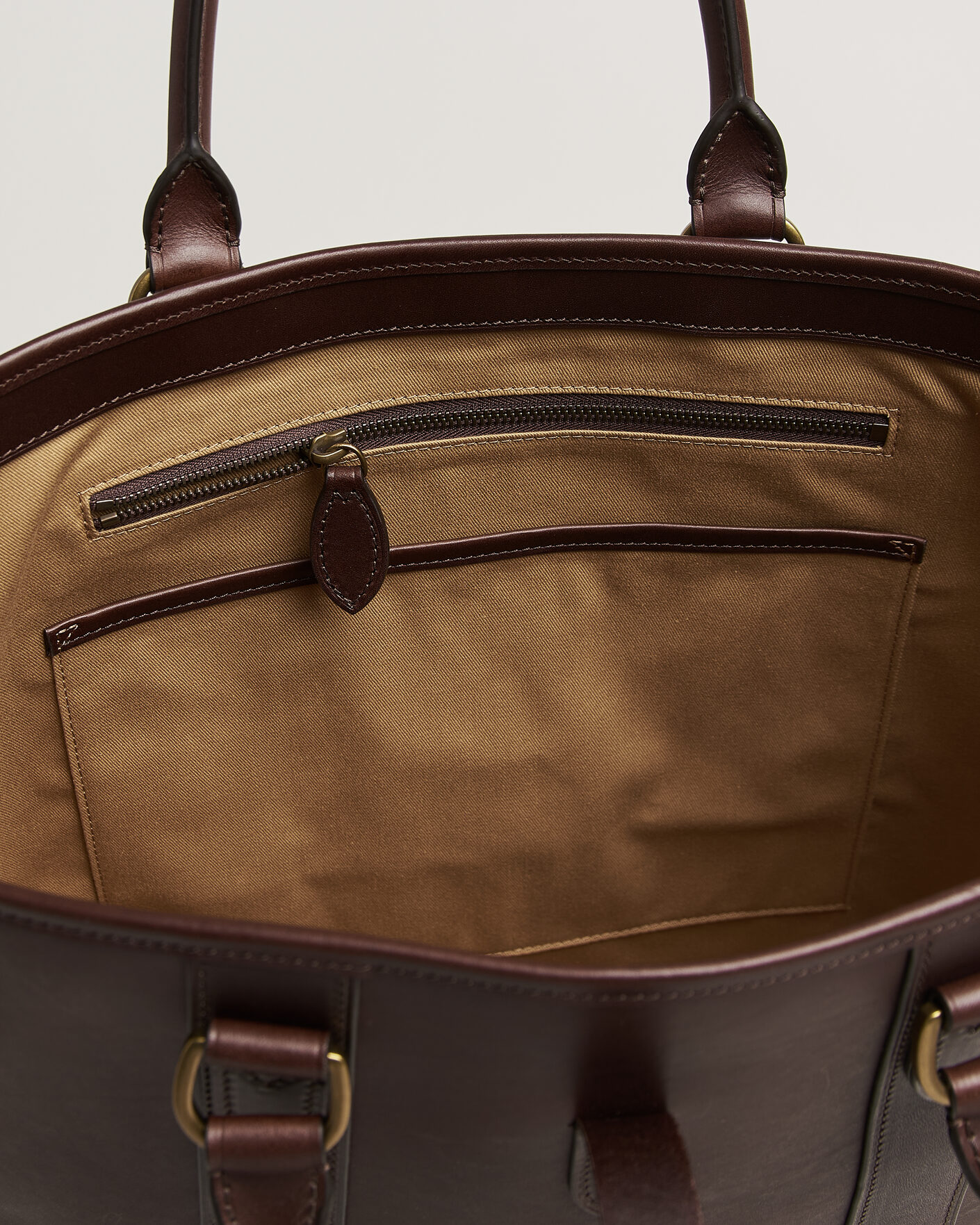 Herren | Taschen | Polo Ralph Lauren | Leather Tote Bag Burnished Brown