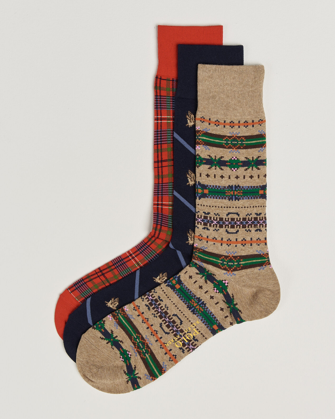 Herren | Unterwäsche | Polo Ralph Lauren | 3-Pack Cotton Crew Socks Multi