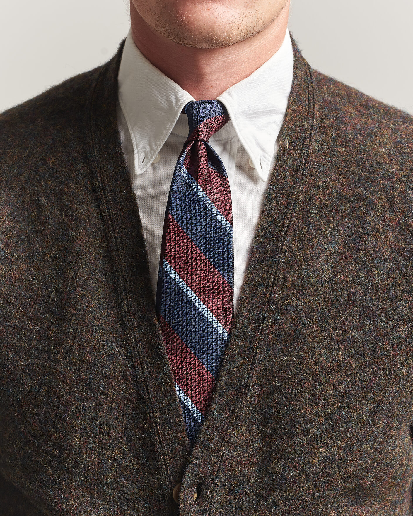 Herren | Krawatten | Polo Ralph Lauren | Striped Vintage Tie Wine/Navy
