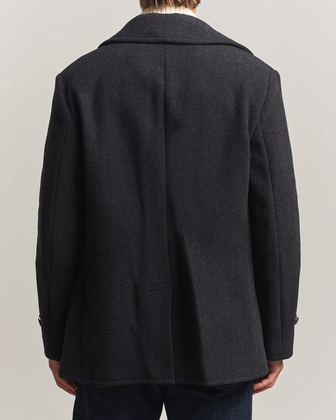 Herren | Jacken | Polo Ralph Lauren | Lightweight Melton Peacoat Charcoal