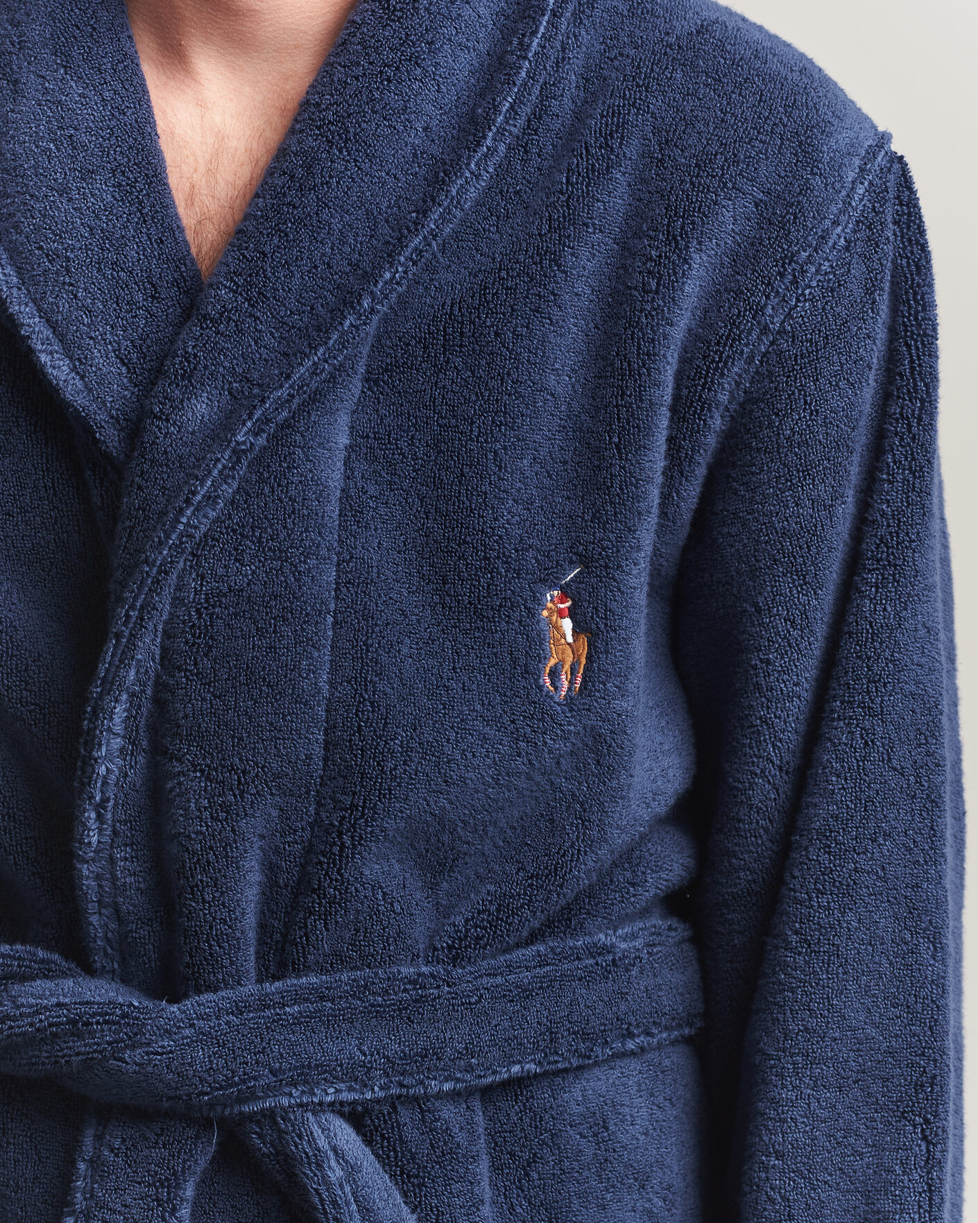 Herren | Schlafanzüge & Bademäntel | Polo Ralph Lauren | Cotton Terry Robe Newport Navy